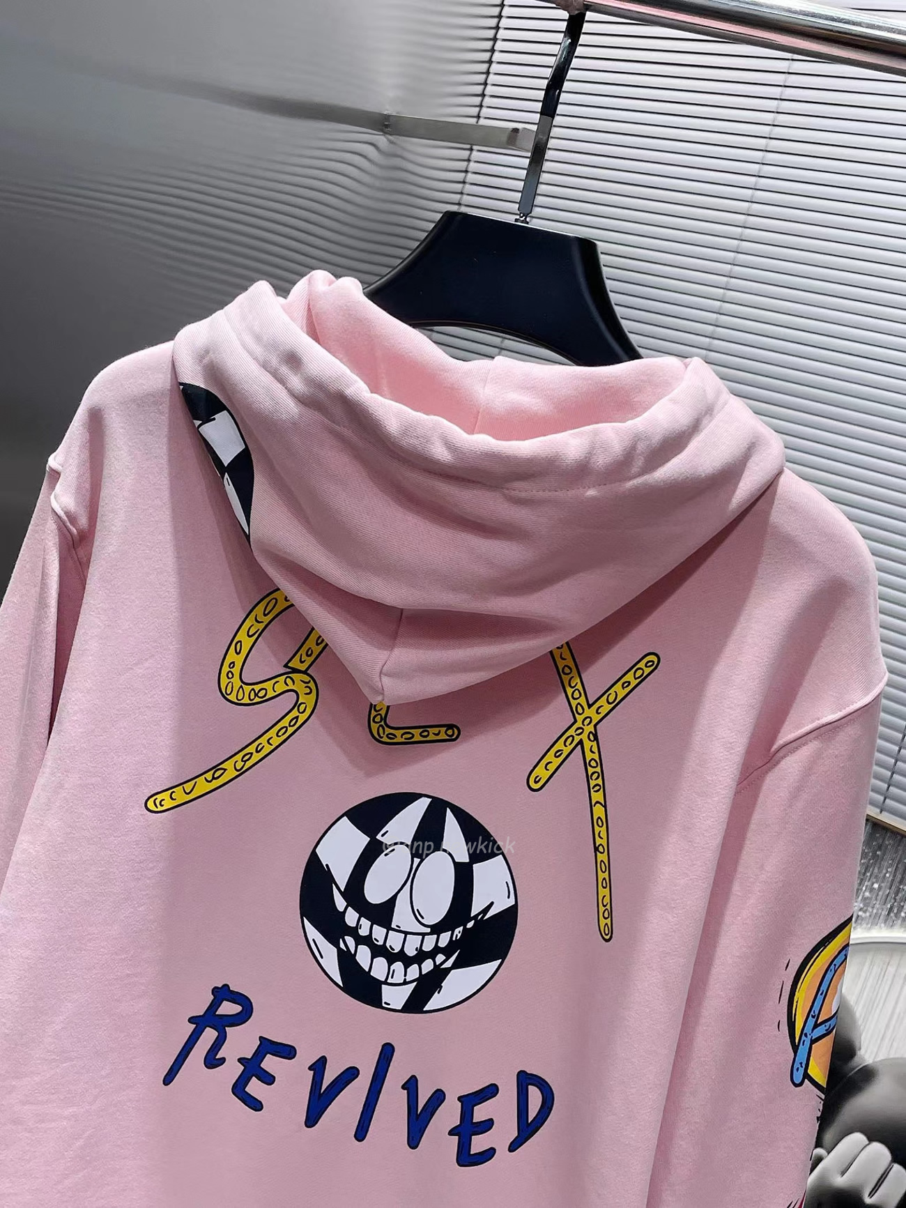Chrome Hoodie Women Pullover Hip Hop Pink (5) - www.newkick.org