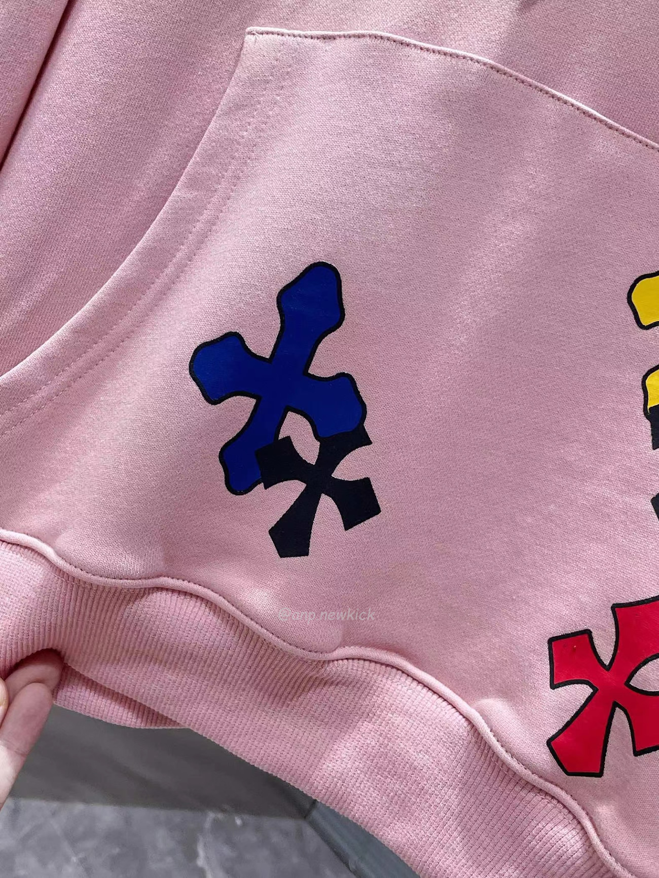 Chrome Hoodie Women Pullover Hip Hop Pink (7) - www.newkick.org