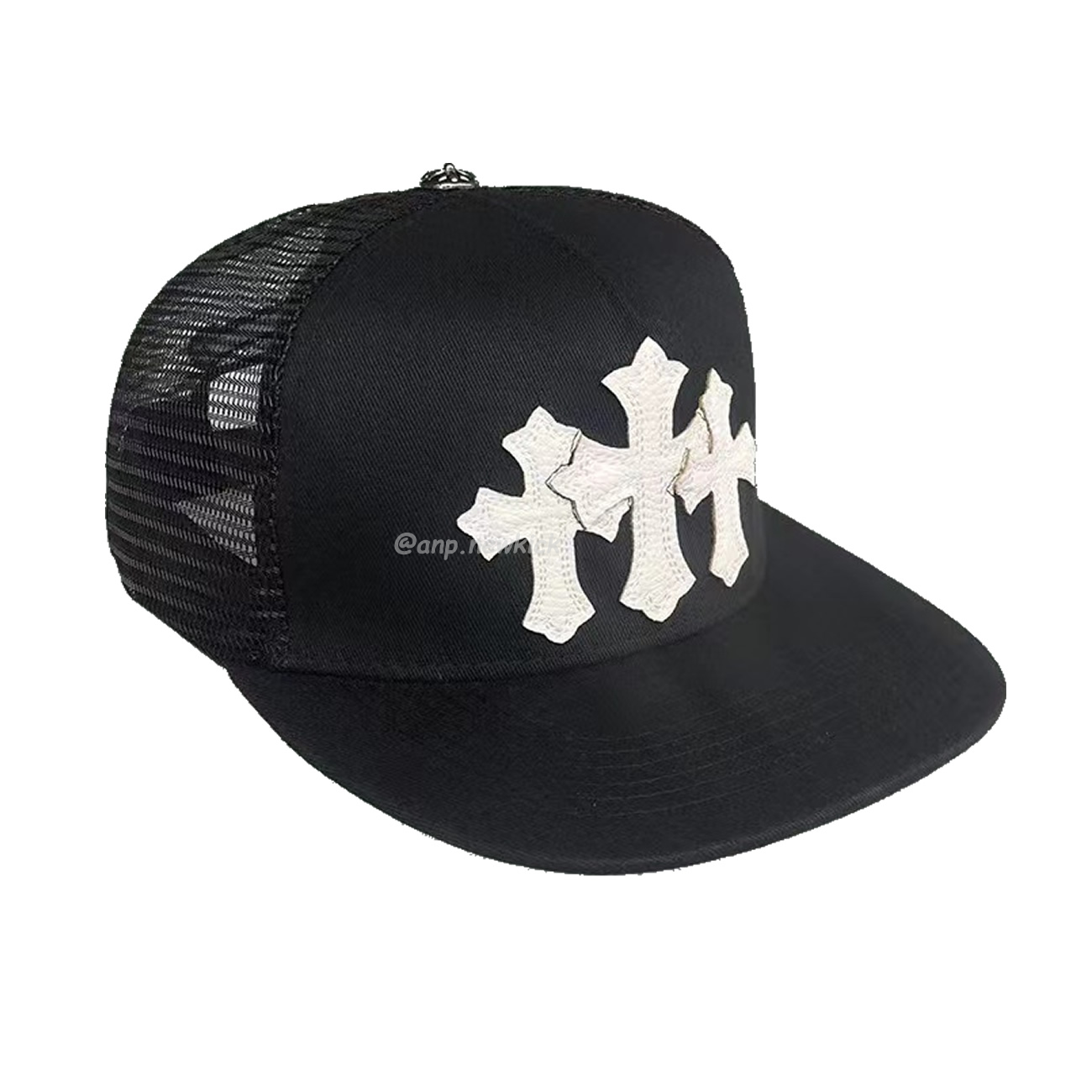 Chrome Hearts Tri Cross Black White Red Trucker Hat (7) - www.newkick.org Chrome Hearts Tri Cross Black White Red Trucker Hat (7) - www.newkick.org