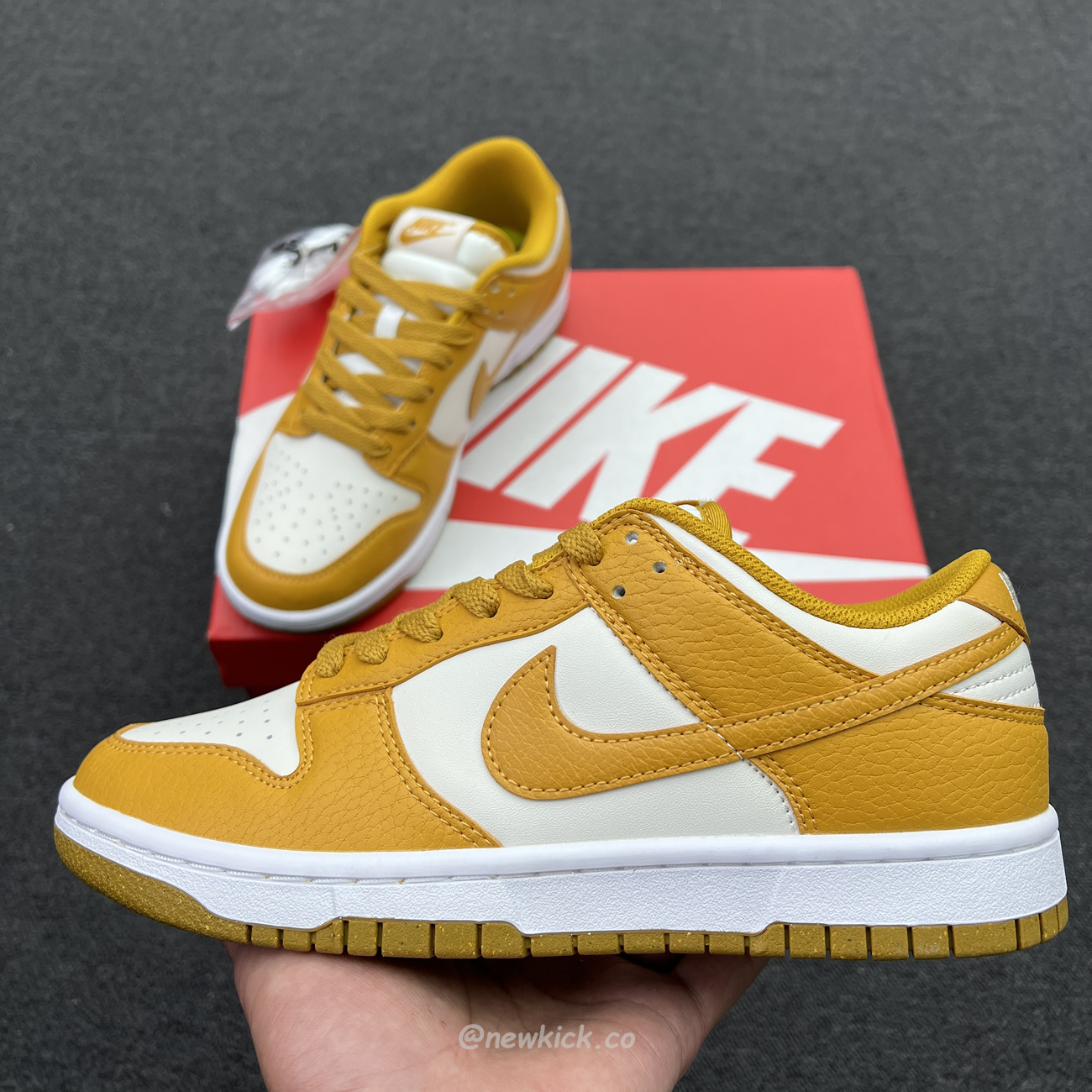 Nike Dunk Low Next Nature Phantom Gold Suede Dn1431 001 (13) - www.newkick.org