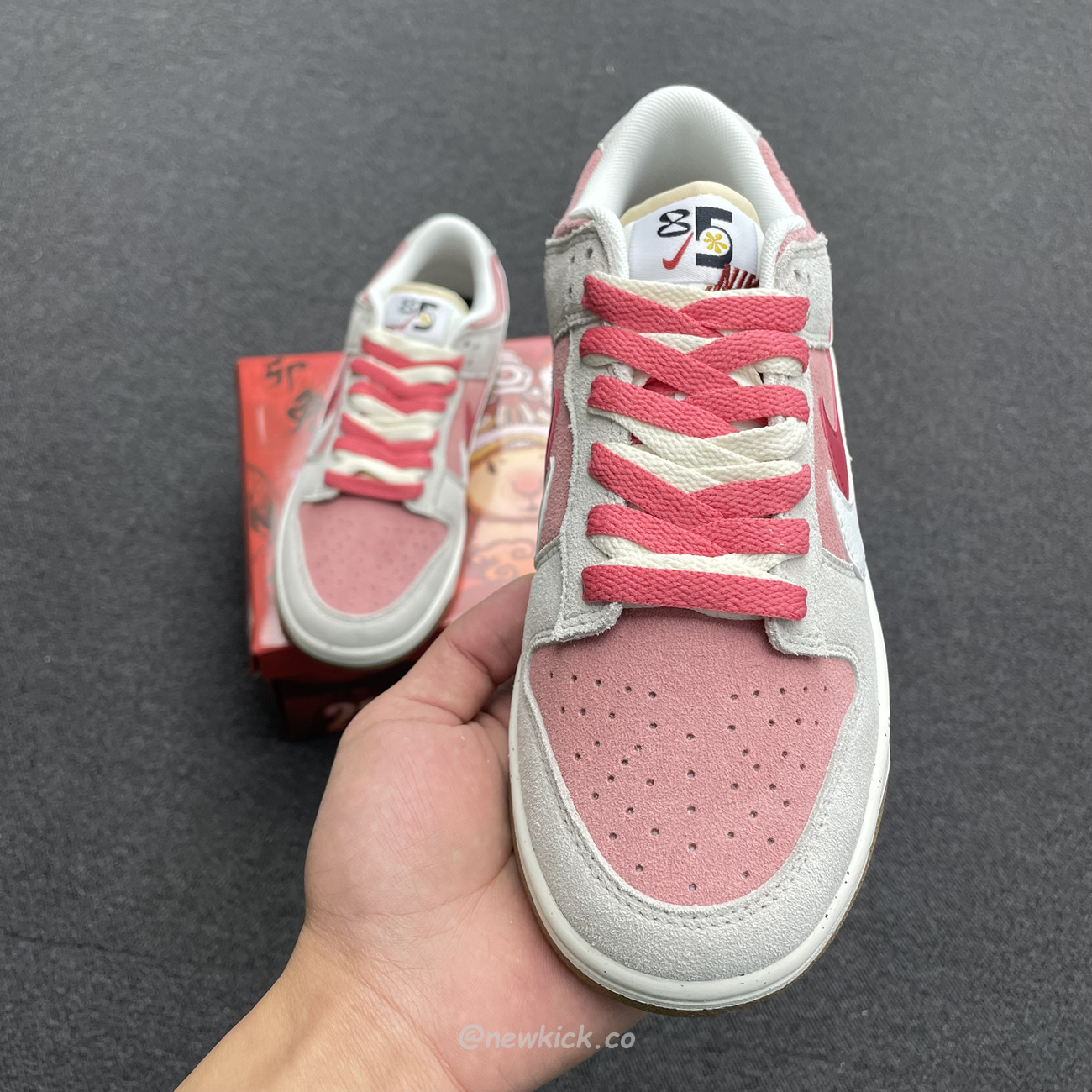 Nike Sb Dunk Low Se 85 Double Swoosh Grey Pink Rabbit Do9457 117 (10) - www.newkick.org