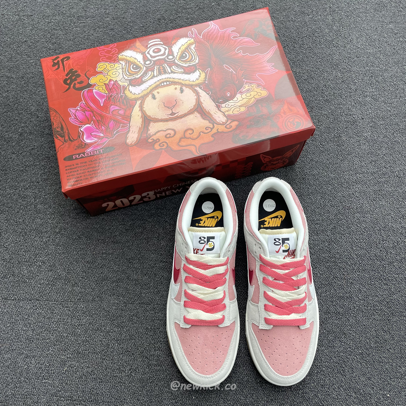 Nike Sb Dunk Low Se 85 Double Swoosh Grey Pink Rabbit Do9457 117 (11) - www.newkick.org