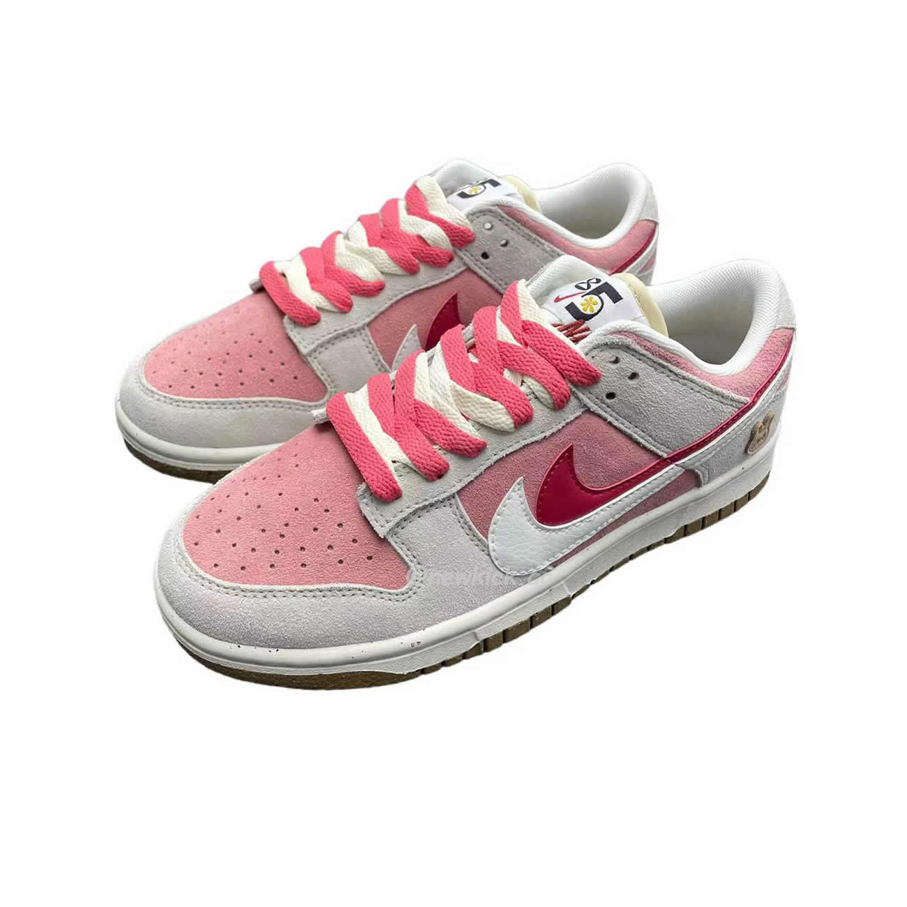 Nike Sb Dunk Low Se 85 Double Swoosh Grey Pink Rabbit Do9457 117 (2) - www.newkick.org