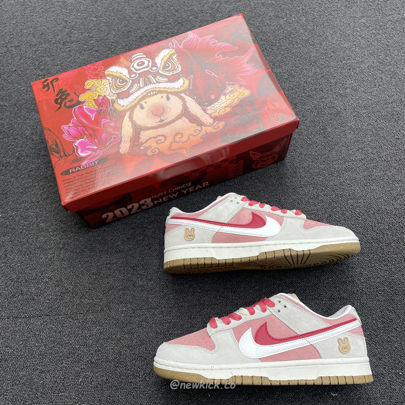 Nike Sb Dunk Low Se 85 Double Swoosh Grey Pink Rabbit Do9457 117 (4) - www.newkick.org