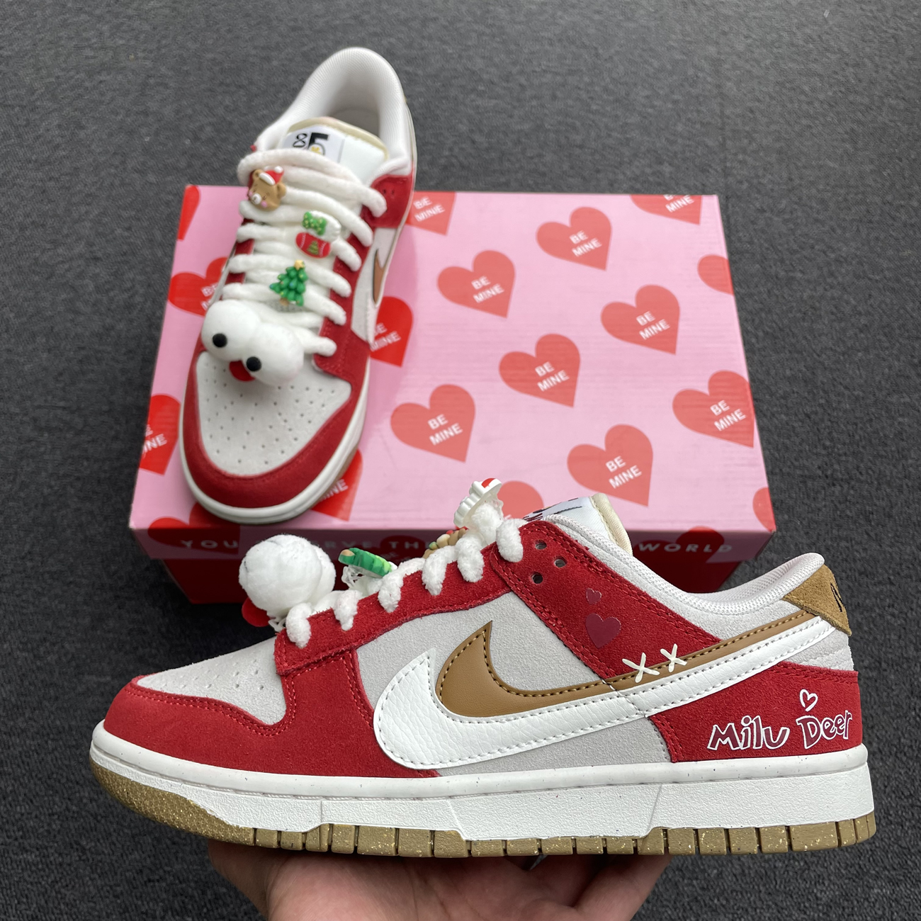 Nike Sb Dunk Low 85 Christmas Red White Brown Do9457 112 (2) - www.newkick.org