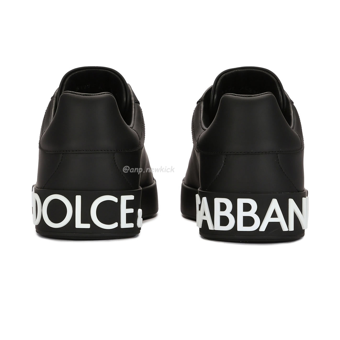 Dolce Gabbana Dg Logo Print Portofino Napa Calf Leather Sneakers (17) - www.newkick.org