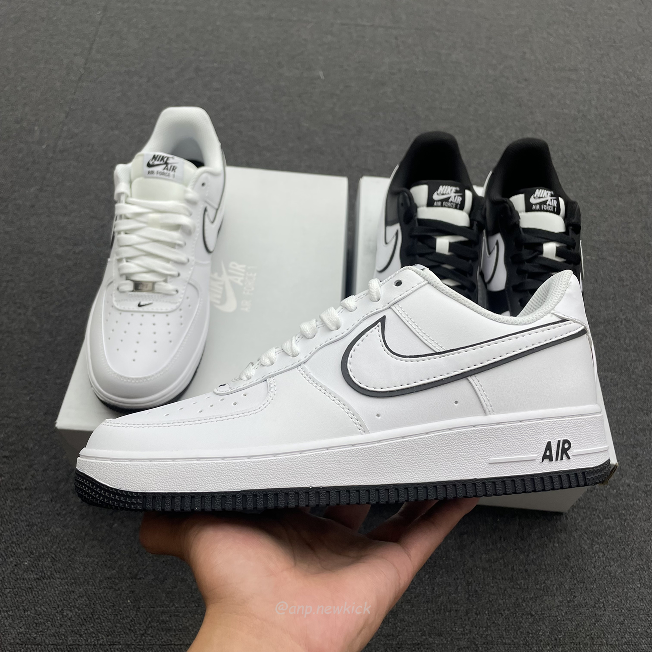 Nike Air Force 1 07 Low White Black Outline Swoosh White Swoosh Panda Dv0788 103 Dv0788 001 (9) - www.newkick.org