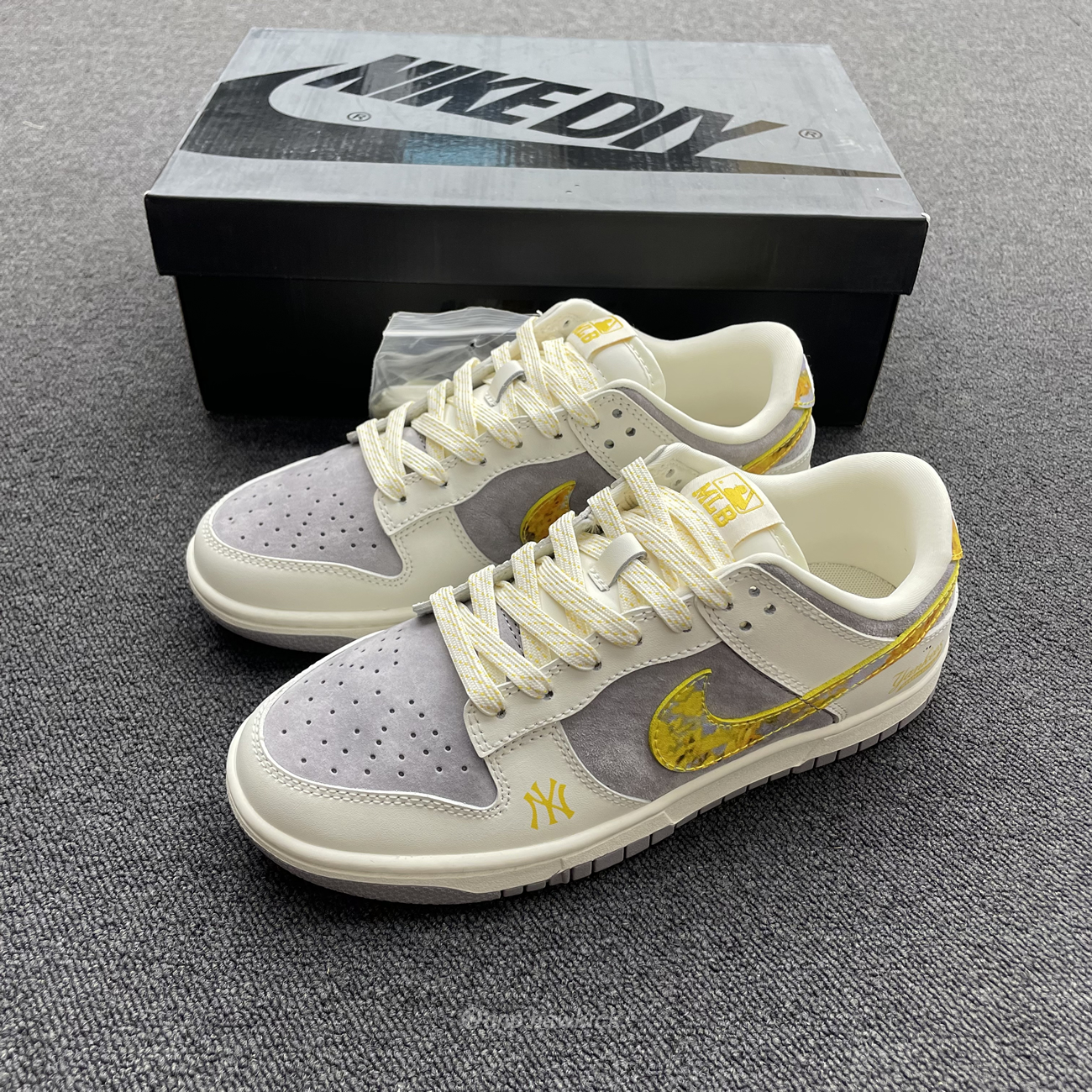 Nike Sb Dunk Low Mlb Off White Yellow Dark Grey Fc1688 117 (6) - www.newkick.org Nike Sb Dunk Low Mlb Off White Yellow Dark Grey Fc1688 117 (6) - www.newkick.org