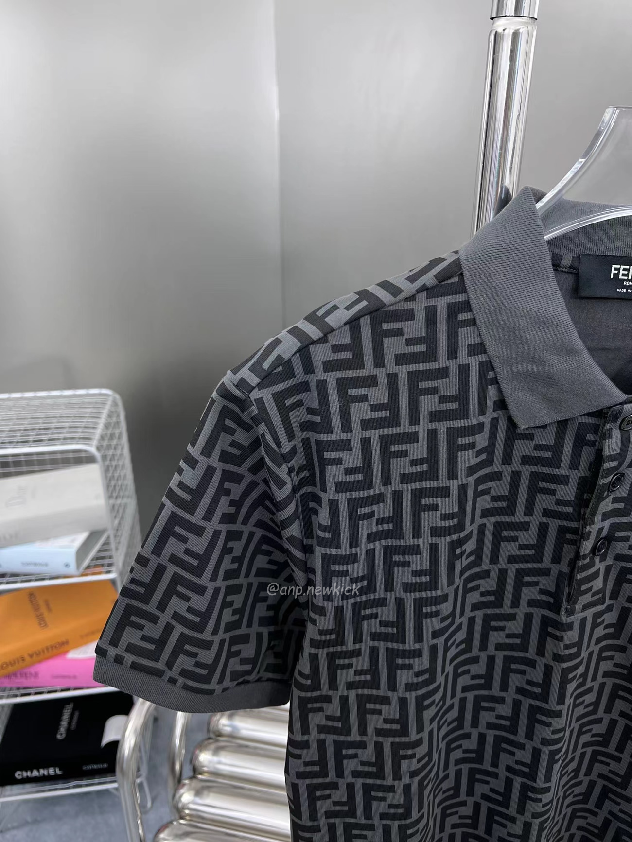 Fendi Ff Black Polo T Shirt (2) - www.newkick.org Fendi Ff Black Polo T Shirt (2) - www.newkick.org