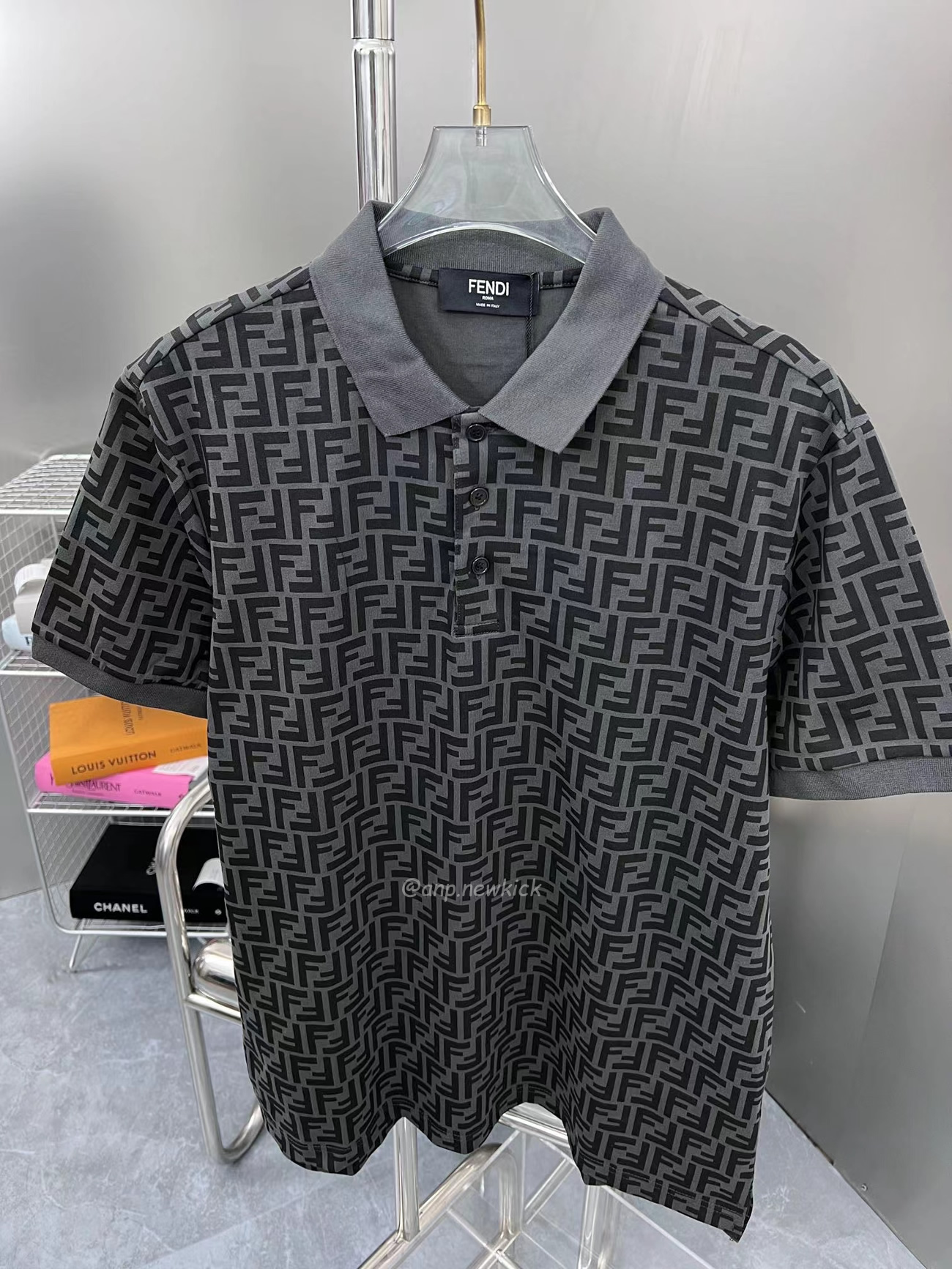 Fendi Ff Black Polo T Shirt (3) - www.newkick.org Fendi Ff Black Polo T Shirt (3) - www.newkick.org