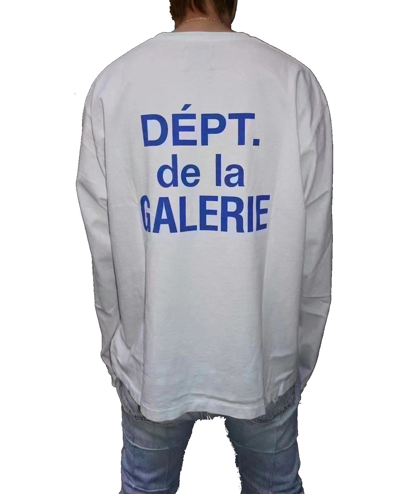 Gallery Dept. French Collector L S Tee White Blue Fw21 (2) - www.newkick.org