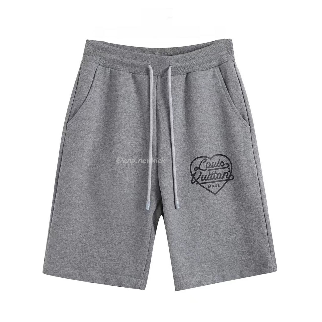 Louis Vuitton X Nigo Printed Heart Short Light Grey Fw21 (1) - www.newkick.org
