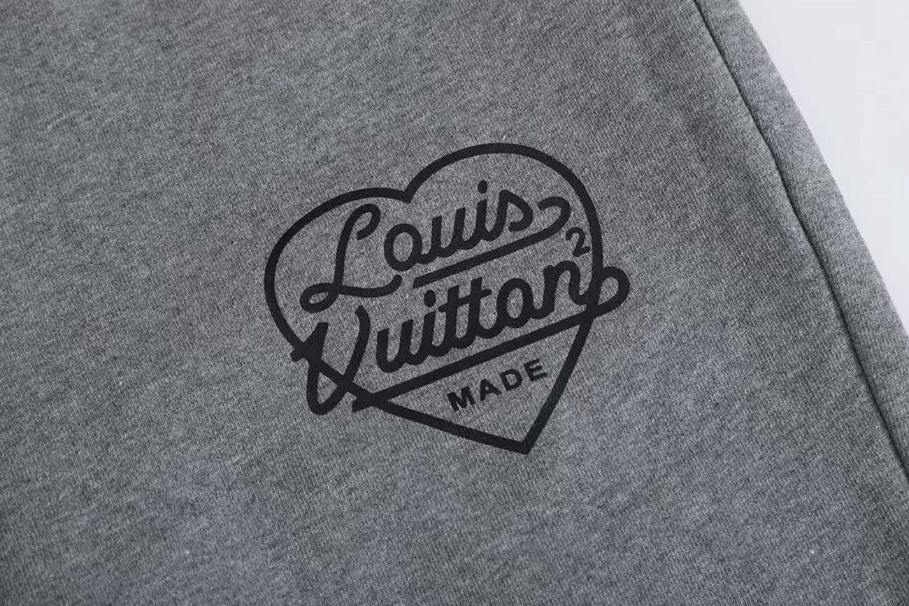 Louis Vuitton X Nigo Printed Heart Short Light Grey Fw21 (5) - www.newkick.org