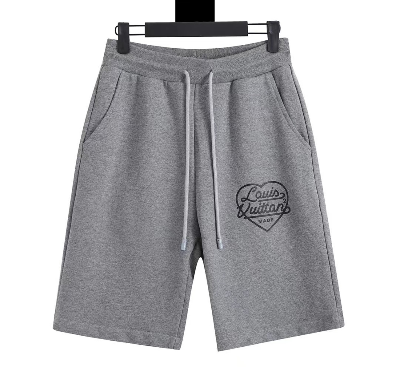 Louis Vuitton X Nigo Printed Heart Short Light Grey Fw21 (6) - www.newkick.org