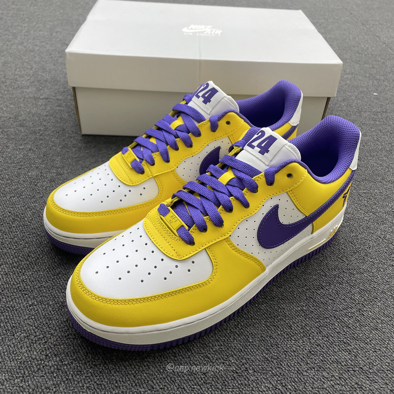Kobe Bryant X Nike Air Force 1 Low Purple Gold Color (10) - www.newkick.org