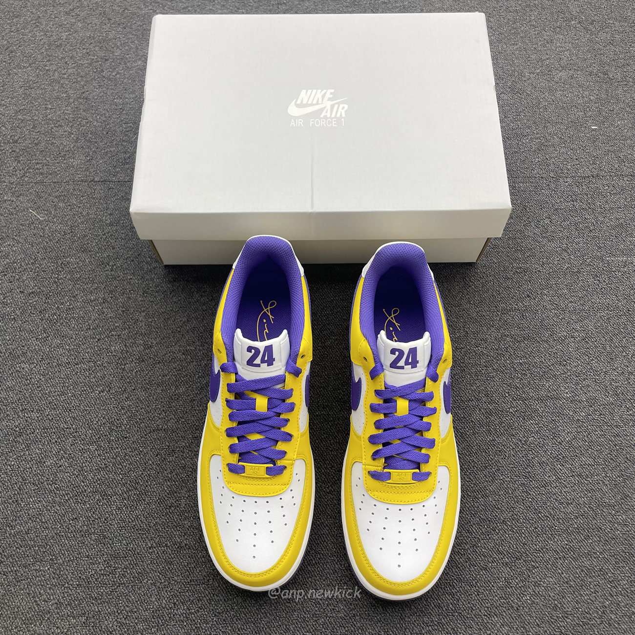 Kobe Bryant X Nike Air Force 1 Low Purple Gold Color (2) - www.newkick.org