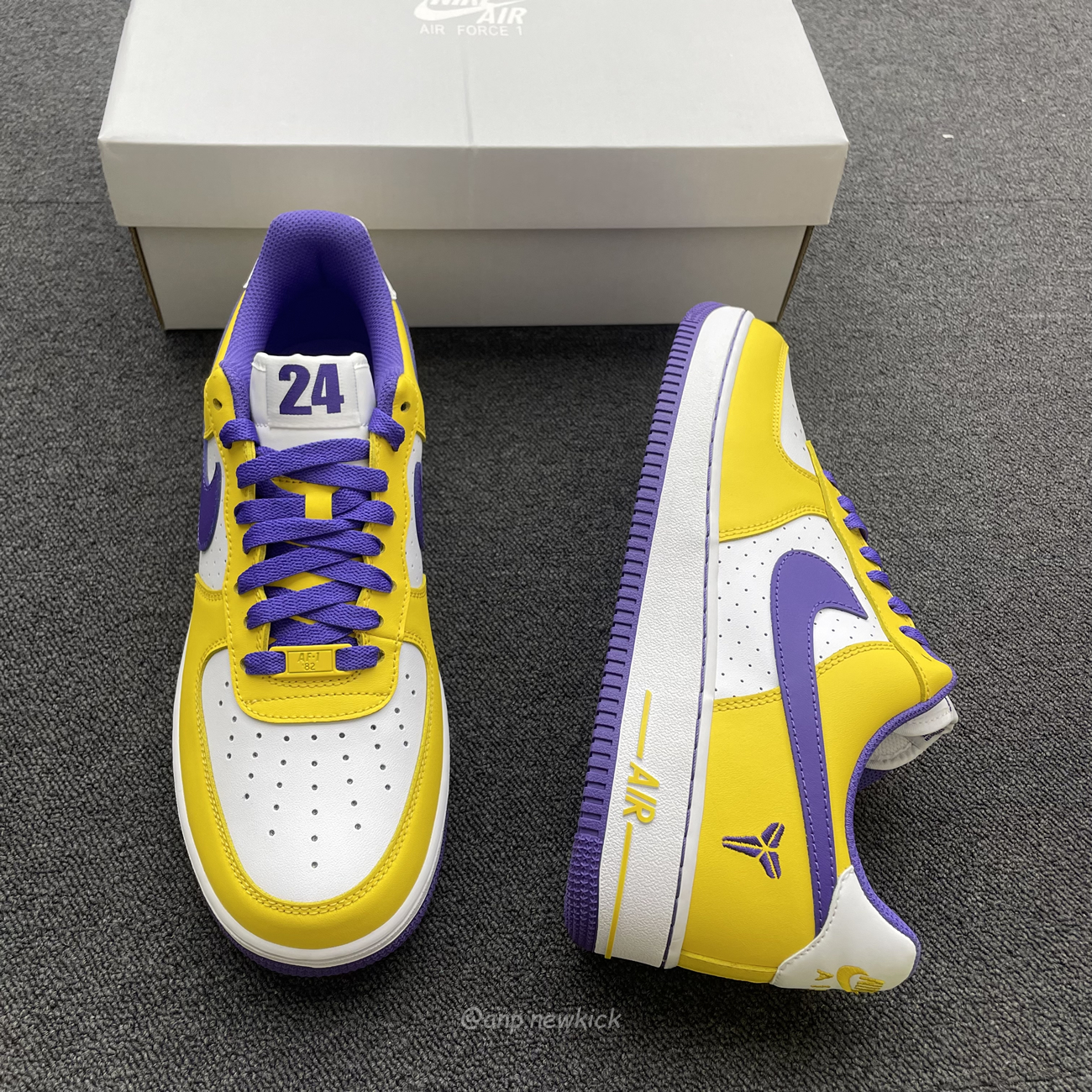 Kobe Bryant X Nike Air Force 1 Low Purple Gold Color (3) - www.newkick.org