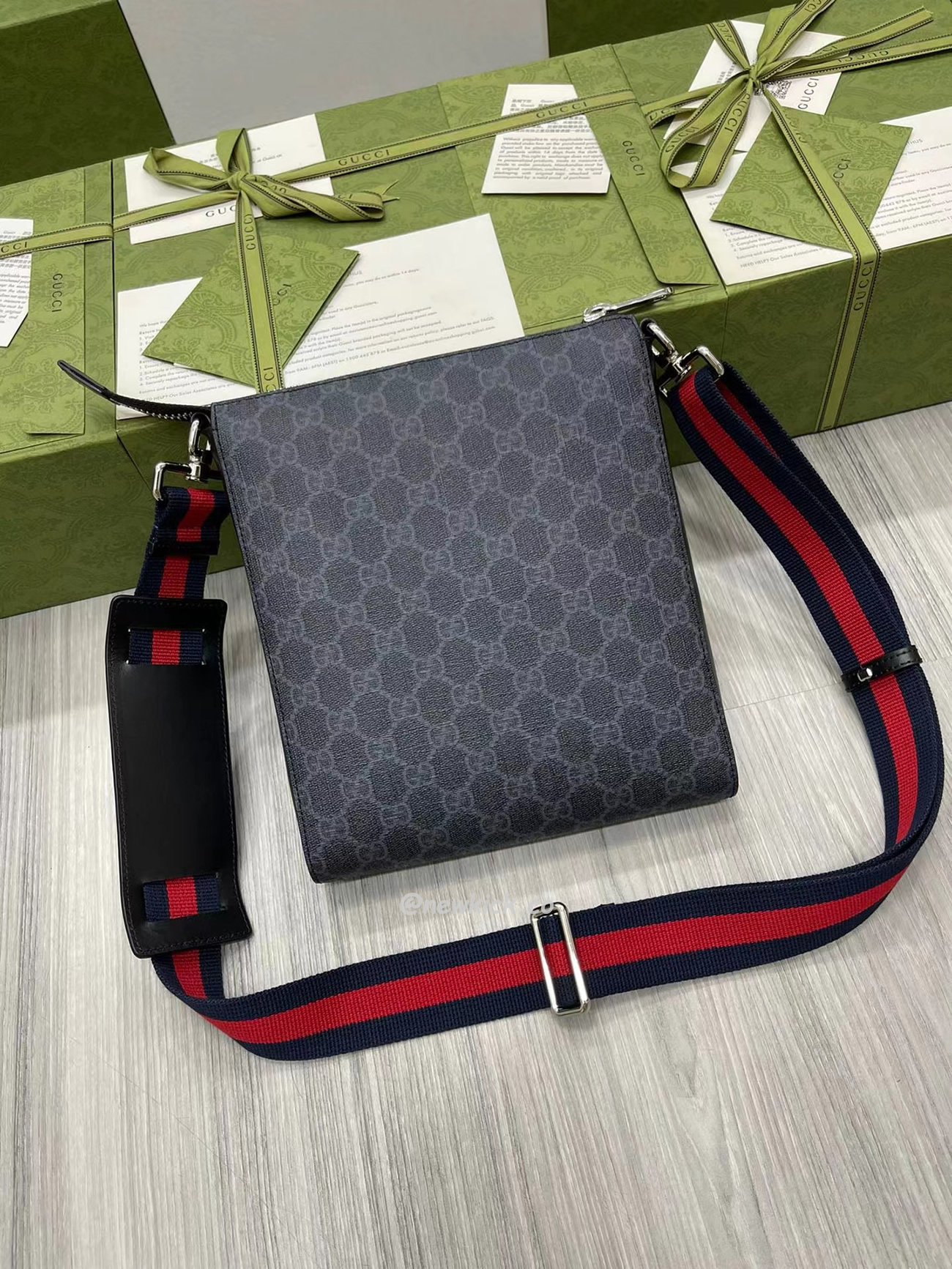 Gucci Gg Black Small Messenger Bag 523599 K5rln 1095 (11) - www.newkick.org