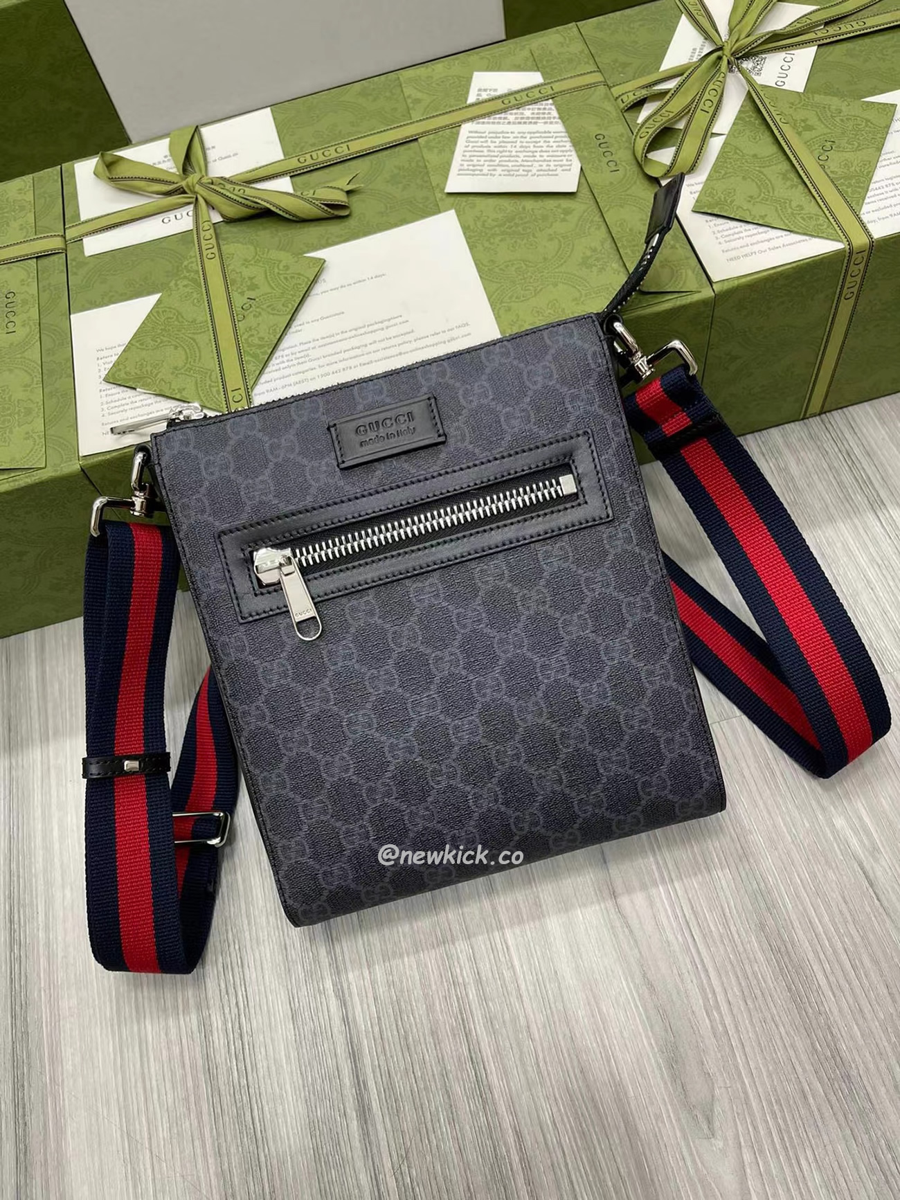 Gucci Gg Black Small Messenger Bag 523599 K5rln 1095 (12) - www.newkick.org