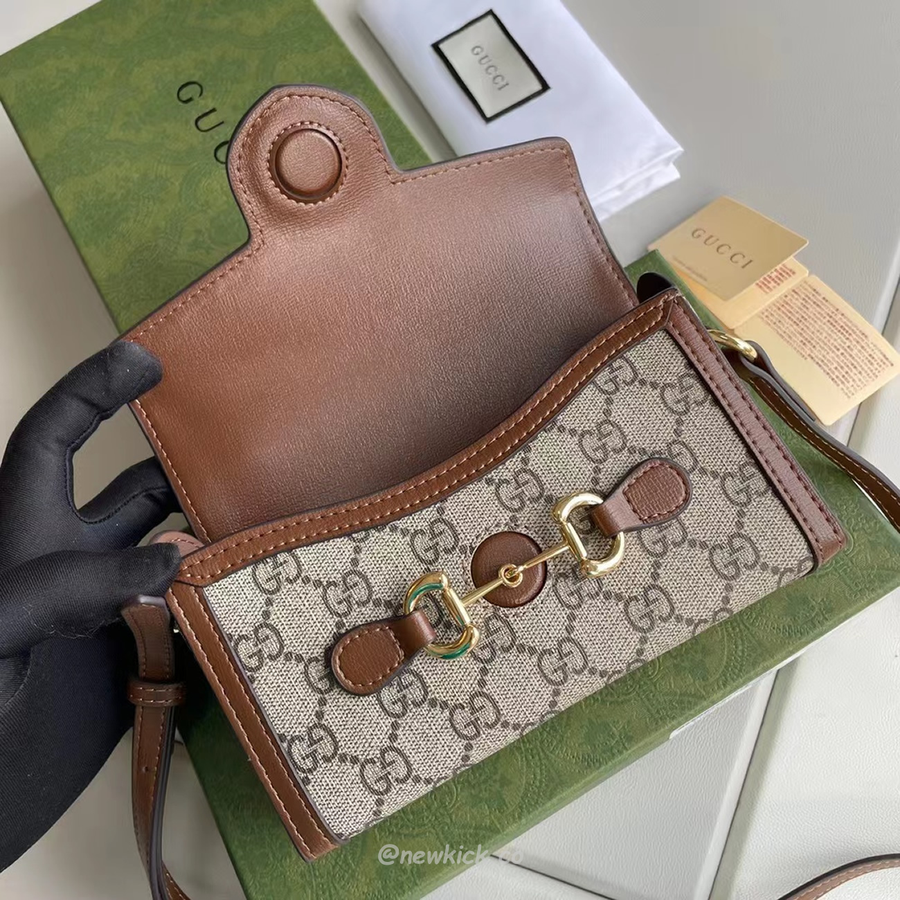 Gucci Horsebit 1955 Mini Handbag 699296 92tcg 8563 (8) - www.newkick.org