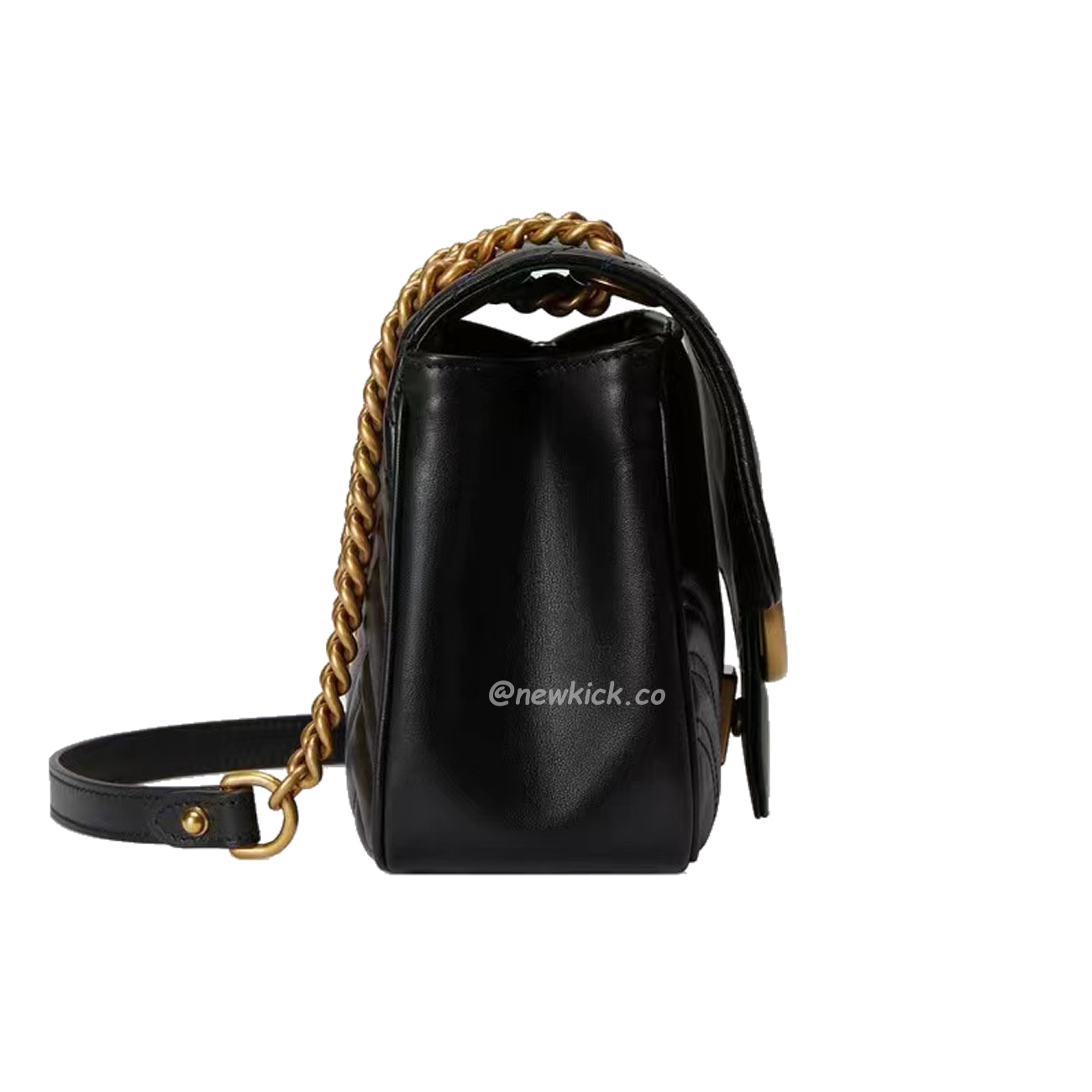 Gucci Gg Marmont Mini Shoulder Bag Matelasse Chevron Black (10) - www.newkick.org