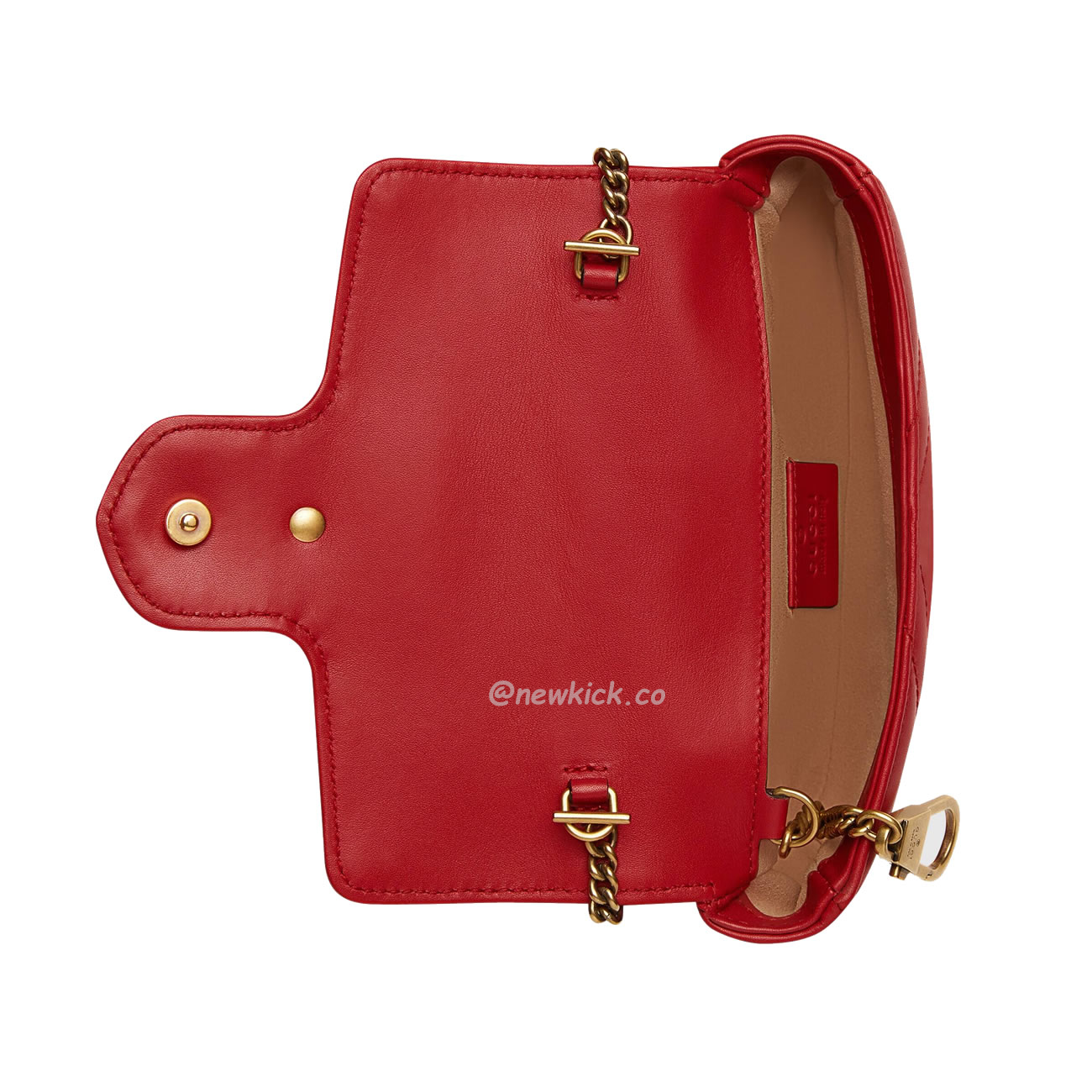 Gucci Gg Marmont Matelasse Super Mini Bag Red (2) - www.newkick.org