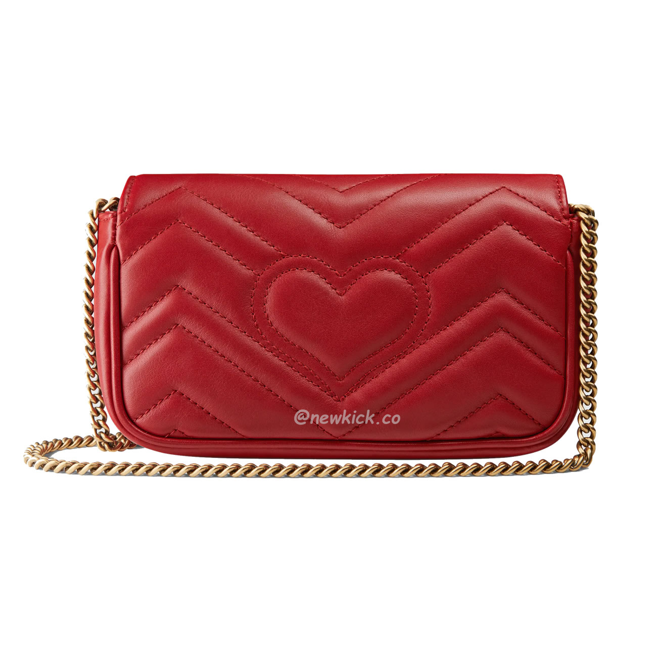 Gucci Gg Marmont Matelasse Super Mini Bag Red (6) - www.newkick.org