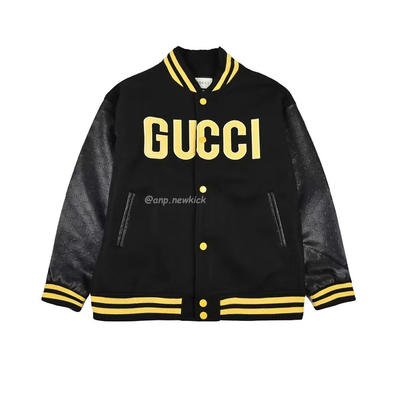 Gucci Wool Sweater Black Jacket Double G Pineapple Embroidered Patchwork Design (1) - www.newkick.org Gucci Wool Sweater Black Jacket Double G Pineapple Embroidered Patchwork Design (1) - www.newkick.org