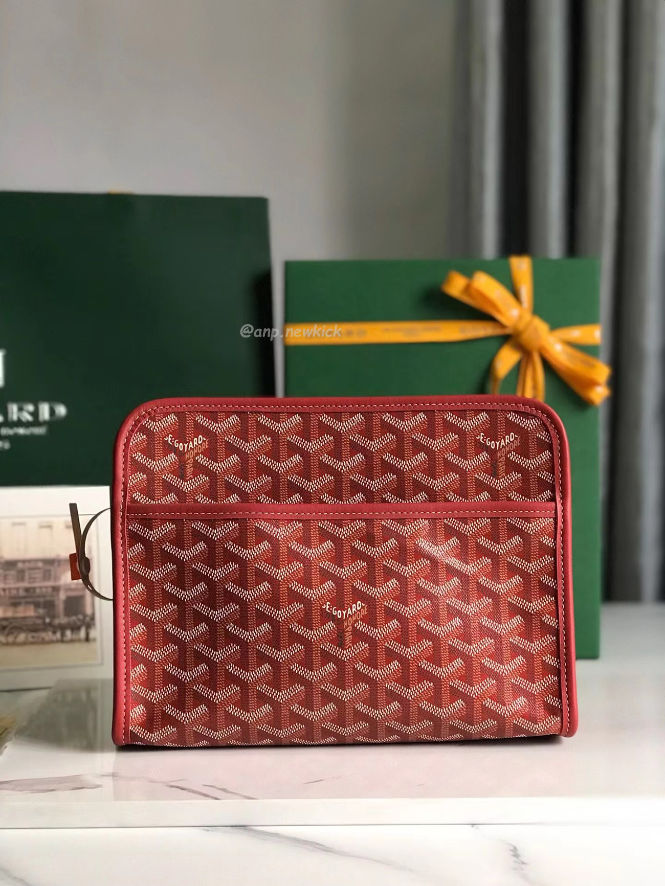 Goyard Jouvence Toiletry Bag Mm Green Black White Blue Purple Red Yellow (38) - www.newkick.org