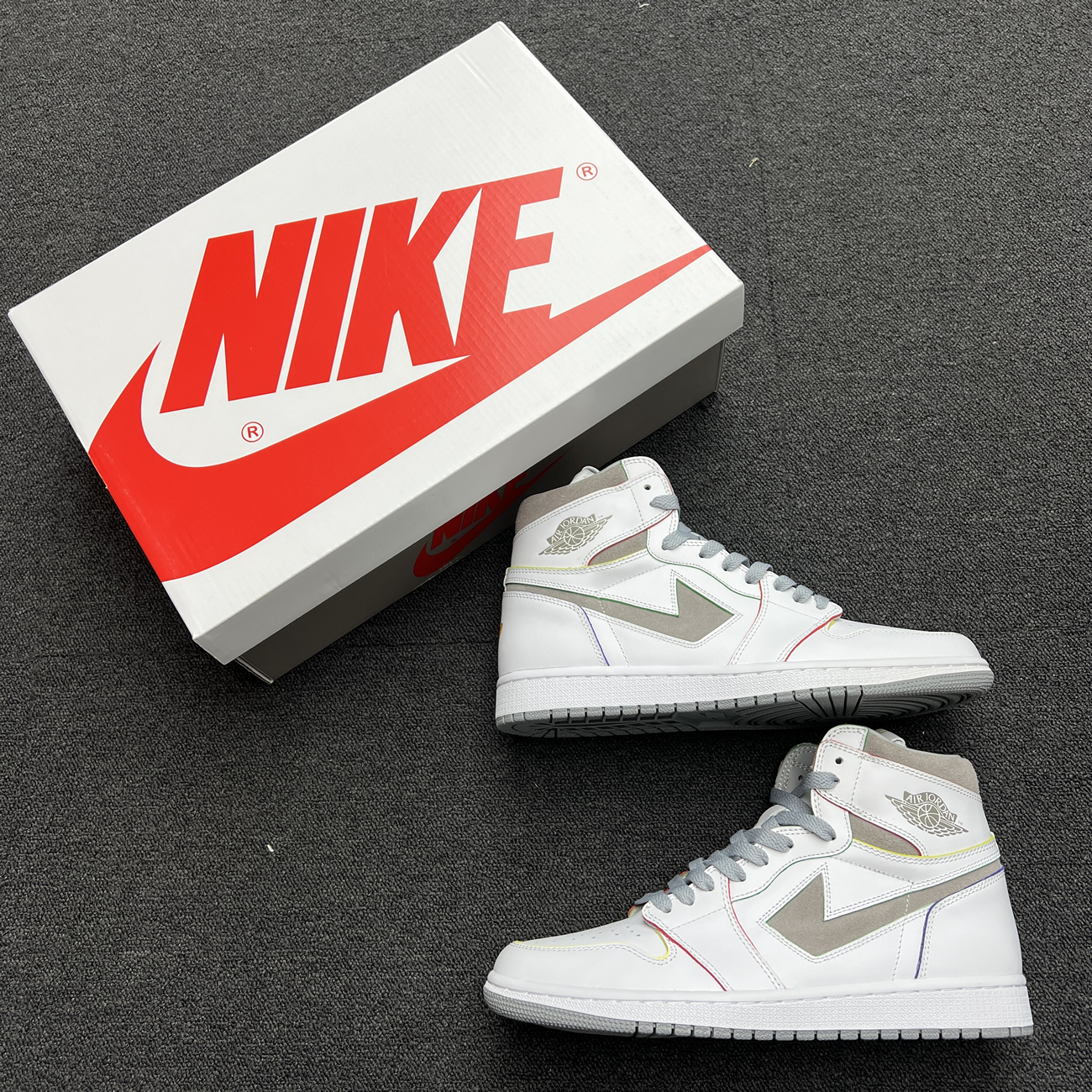 Air Jordan 1 Retro High Daniel Arsham Grey H022 (10) - www.newkick.org