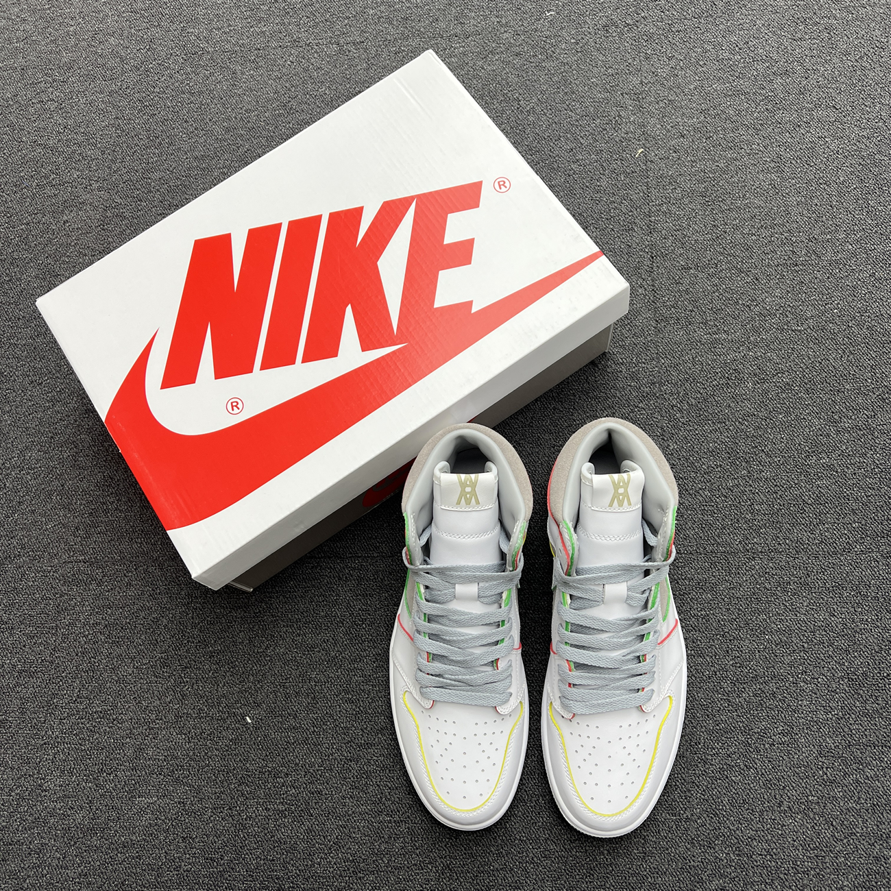 Air Jordan 1 Retro High Daniel Arsham Grey H022 (4) - www.newkick.org