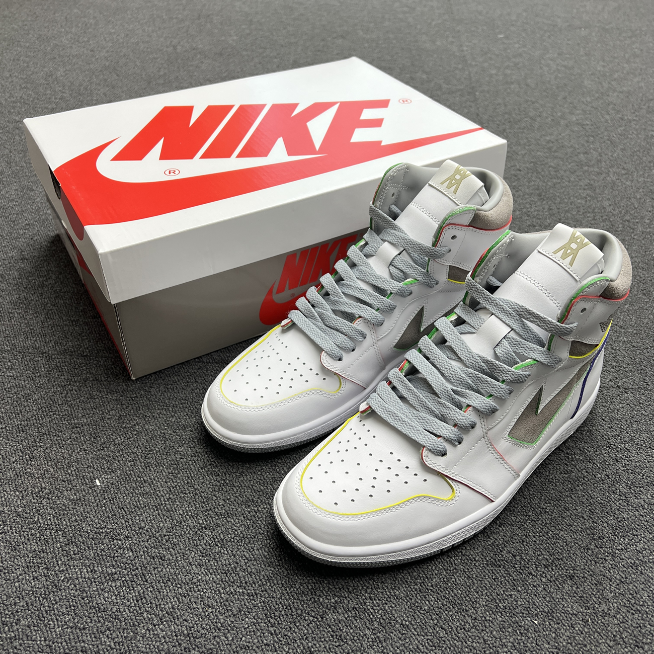 Air Jordan 1 Retro High Daniel Arsham Grey H022 (8) - www.newkick.org