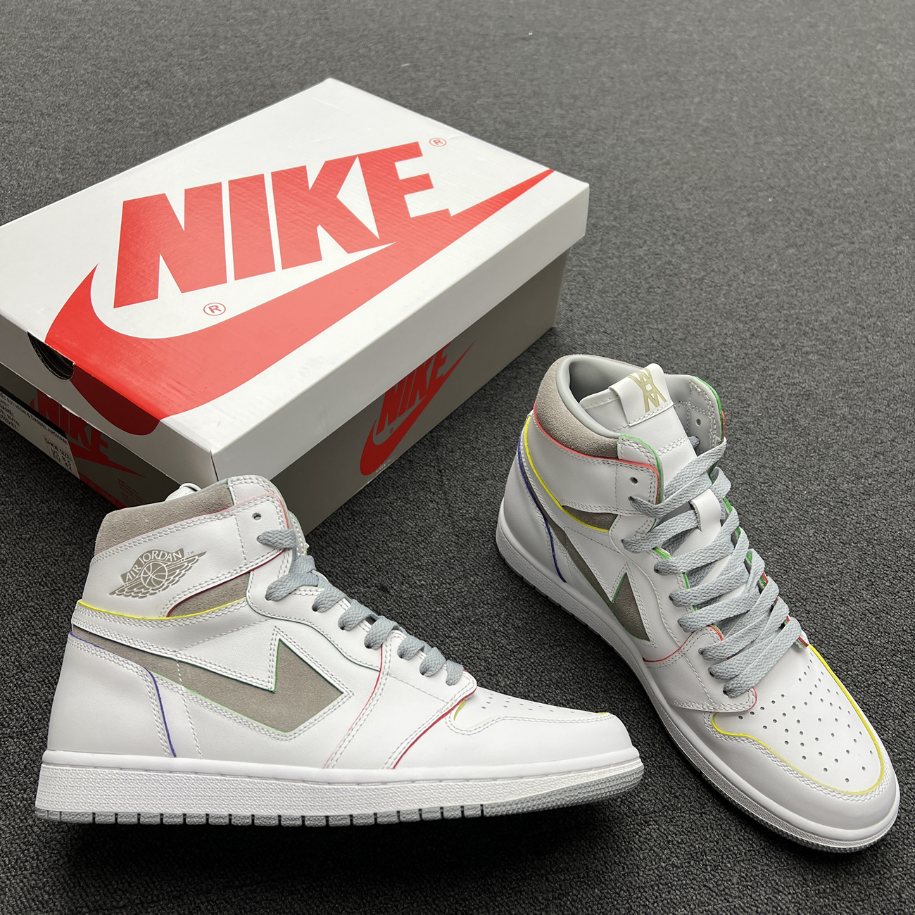 Air Jordan 1 Retro High Daniel Arsham Grey H022 (9) - www.newkick.org