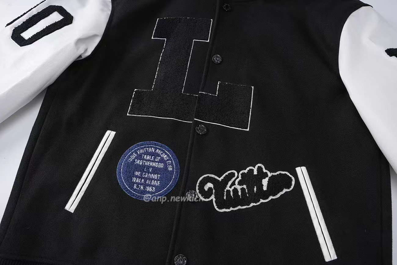 Louis Vuitton Black L Patch Varsity Jacket (5) - www.newkick.org Louis Vuitton Black L Patch Varsity Jacket (5) - www.newkick.org