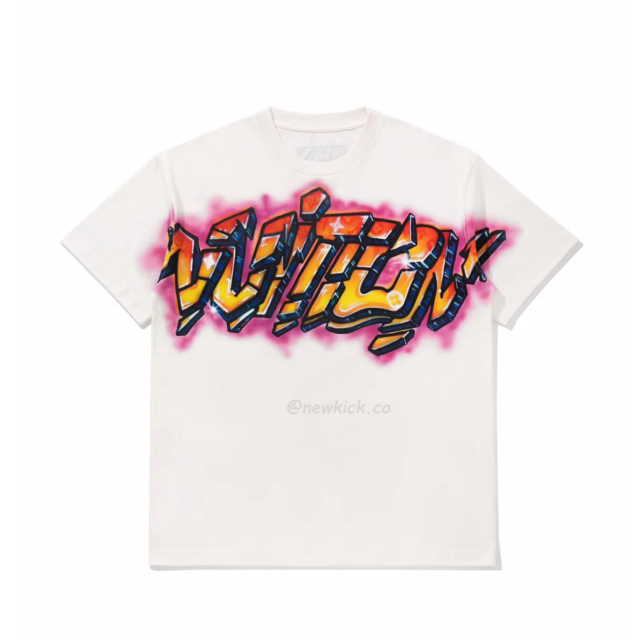 Louis Vuitton Graffiti T Shirt Milky White (1) - www.newkick.org