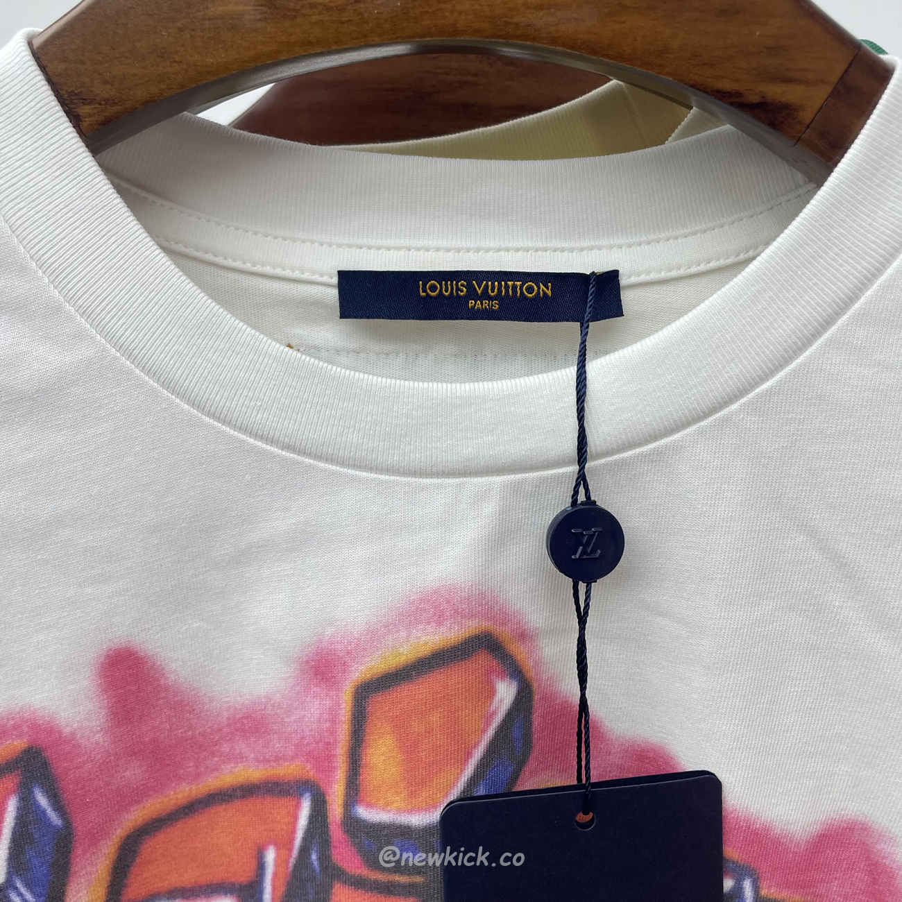 Louis Vuitton Graffiti T Shirt Milky White (8) - www.newkick.org