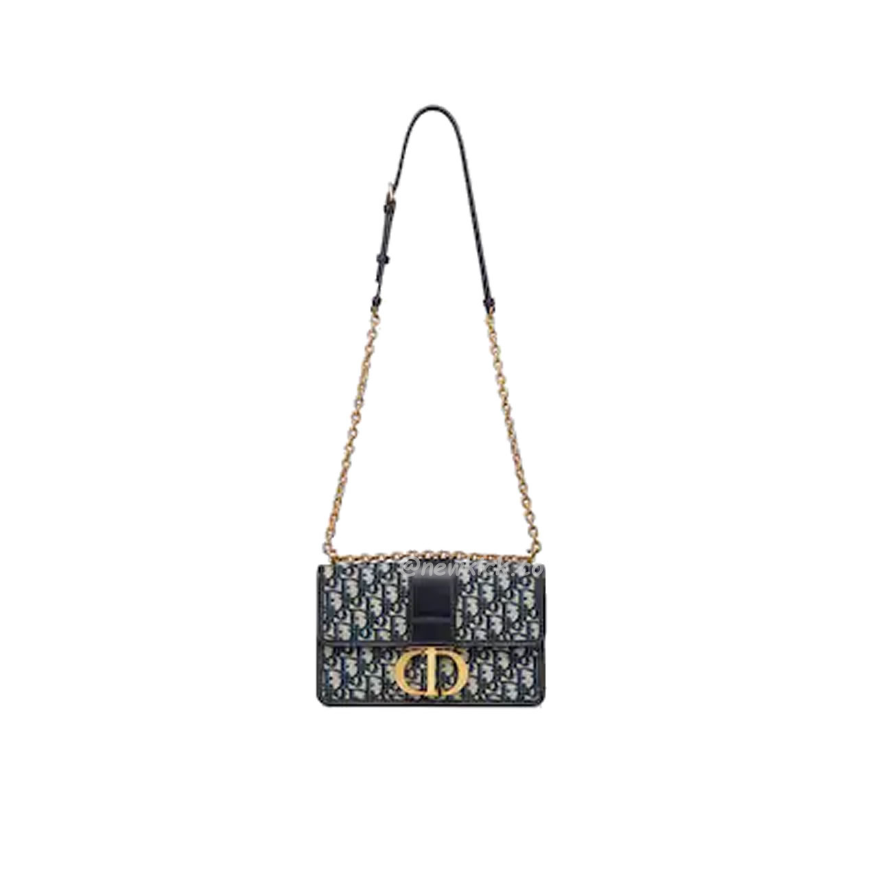 Dior 30 Montaigne Chain Bag Blue Dior Oblique Jacquard M9208utzq M928 (13) - www.newkick.org