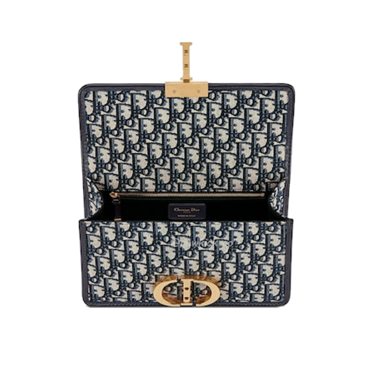 Dior 30 Montaigne Chain Bag Blue Dior Oblique Jacquard M9208utzq M928 (15) - www.newkick.org