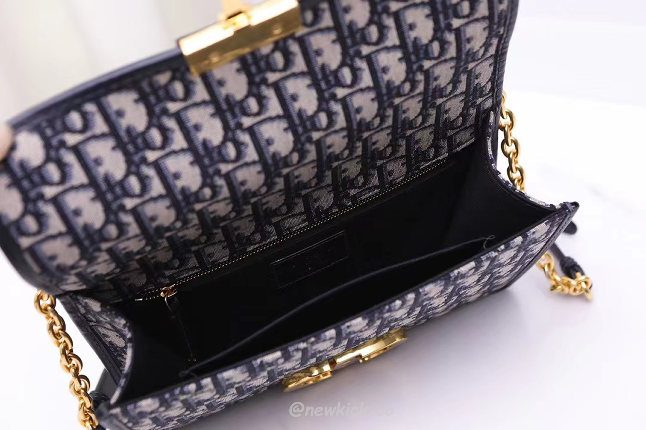 Dior 30 Montaigne Chain Bag Blue Dior Oblique Jacquard M9208utzq M928 (22) - www.newkick.org