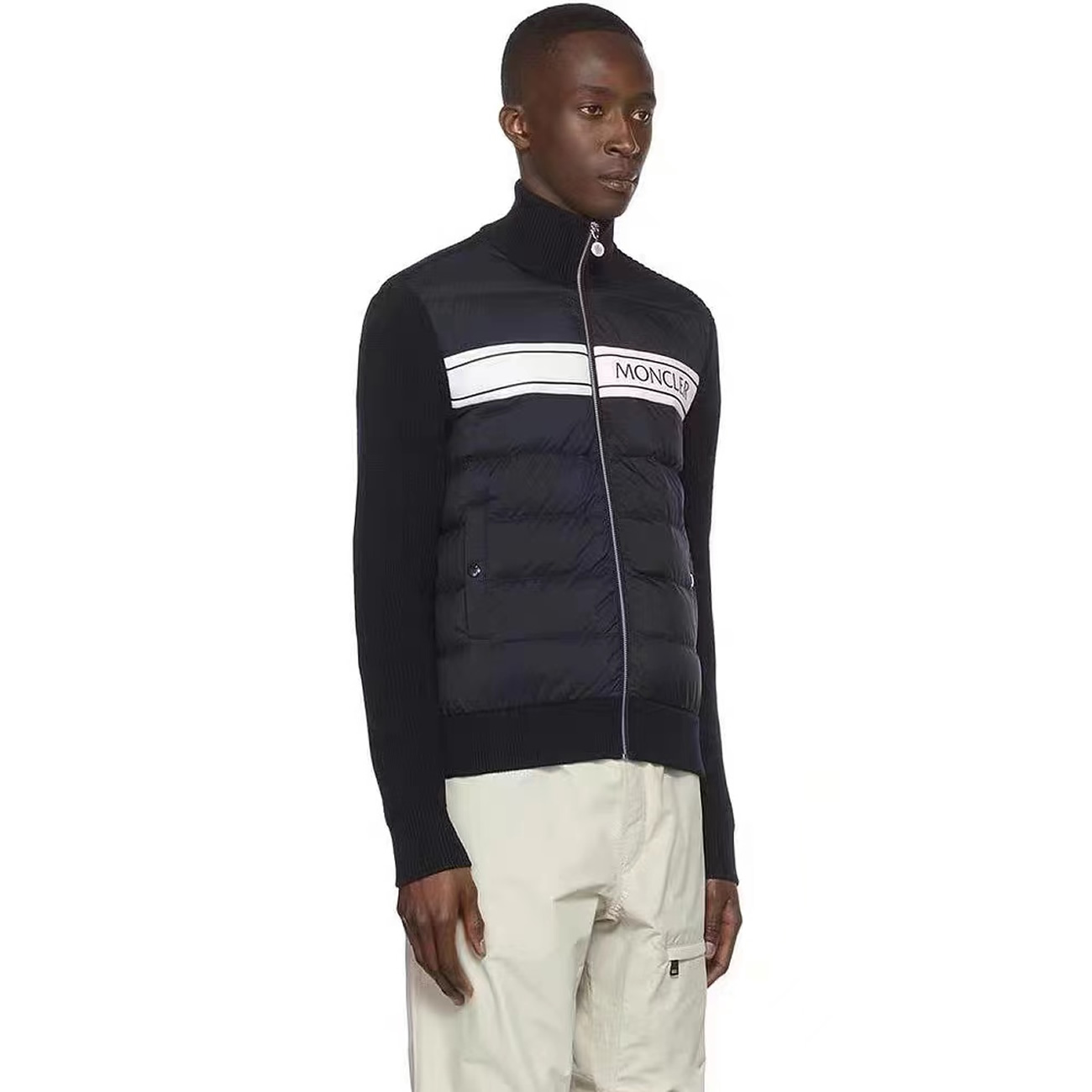 Moncler Neck Padded Shell And Virgin Wool Navy Jacket (4) - www.newkick.org Moncler Neck Padded Shell And Virgin Wool Navy Jacket (4) - www.newkick.org
