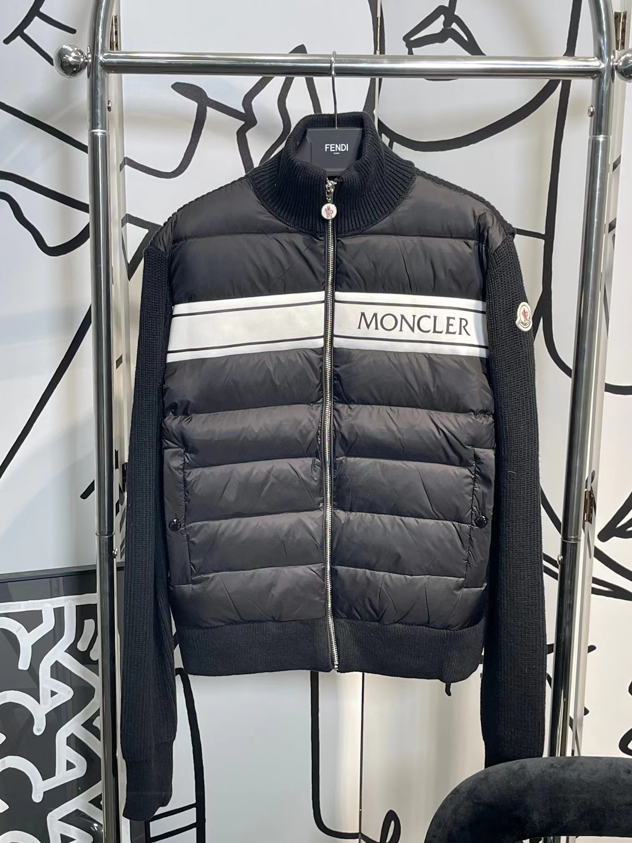 Moncler Neck Padded Shell And Virgin Wool Navy Jacket (5) - www.newkick.org Moncler Neck Padded Shell And Virgin Wool Navy Jacket (5) - www.newkick.org