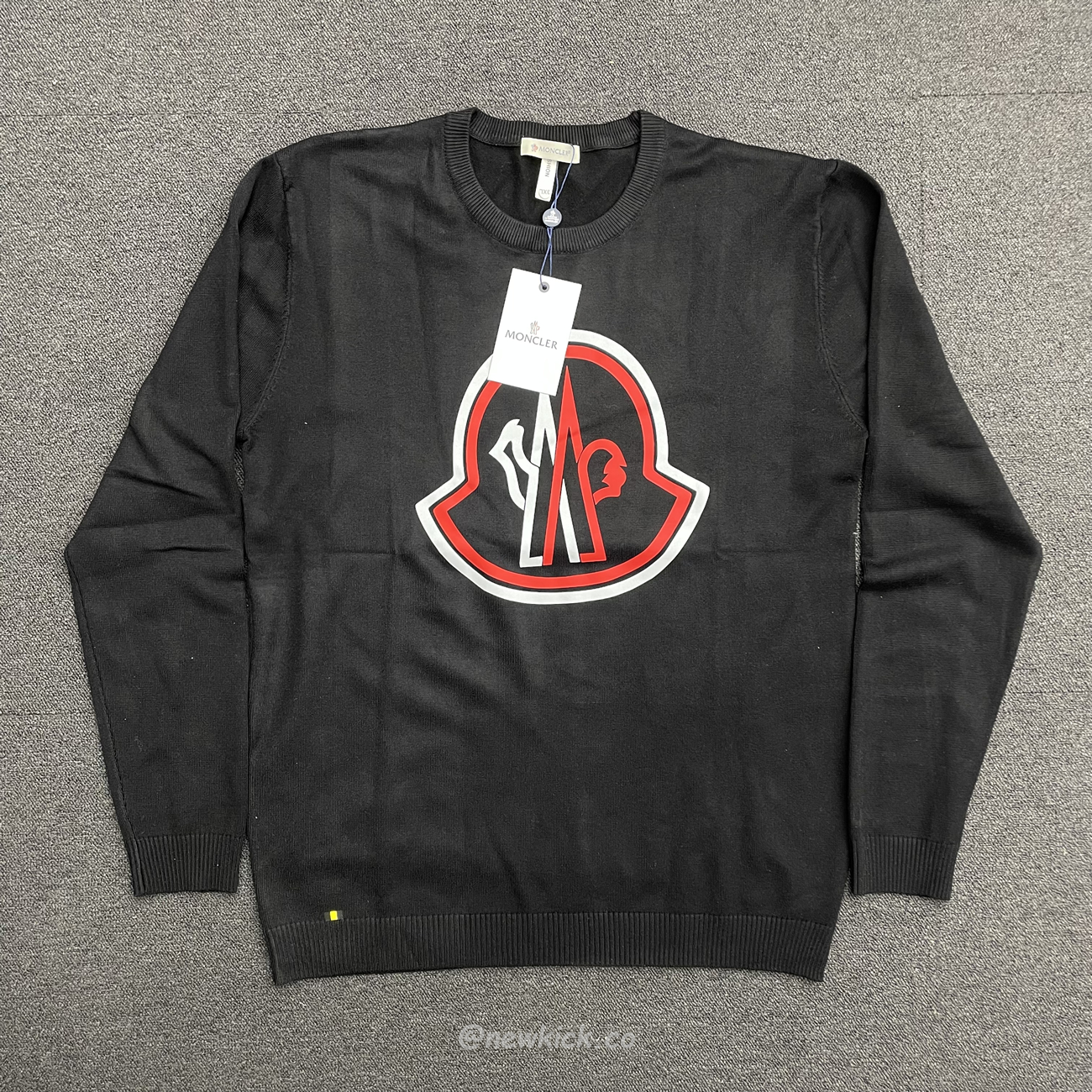 Moncler 2022 Crew Neck Pullover T Shirt Print Black (4) - www.newkick.org