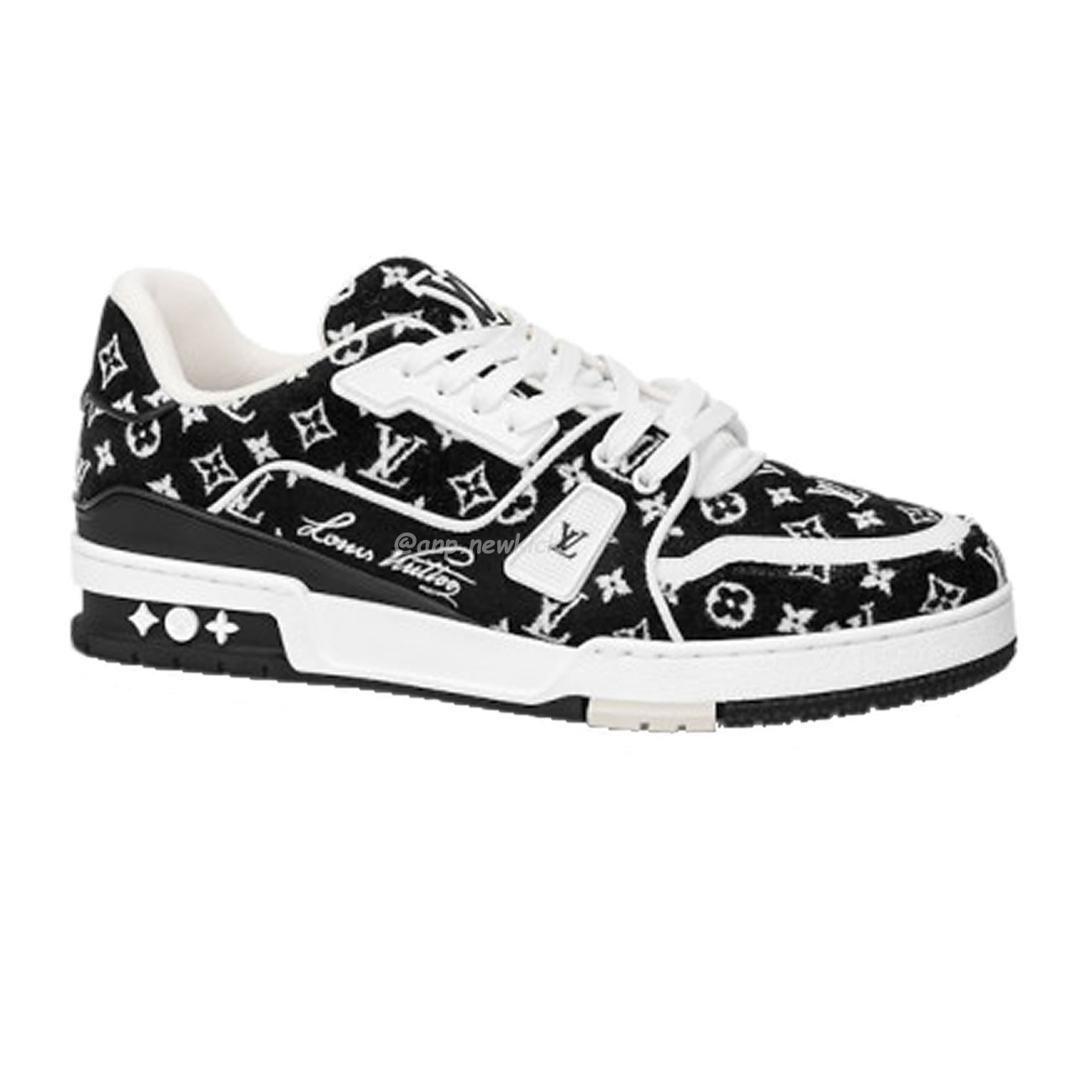 Louis Vuitton Trainer Blue Green Black Red Monogram Textile 1abfrq (13) - www.newkick.org