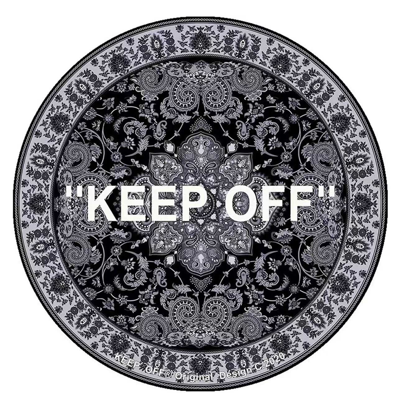 Off Keepo Carpet Black Grey (1) - www.newkick.org