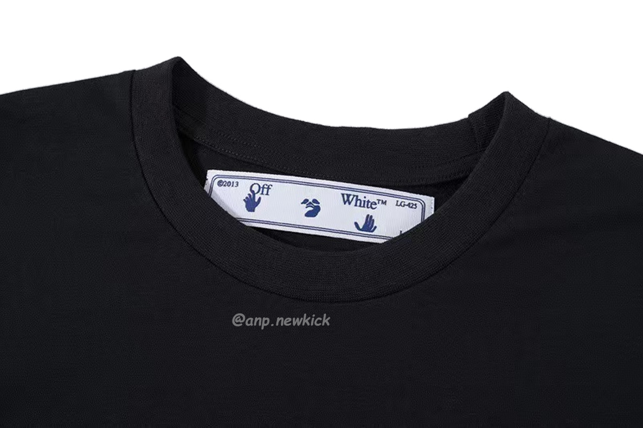 Off White White Black Blue Arrow Print Slim T Shirt (8) - www.newkick.org Off White White Black Blue Arrow Print Slim T Shirt (8) - www.newkick.org