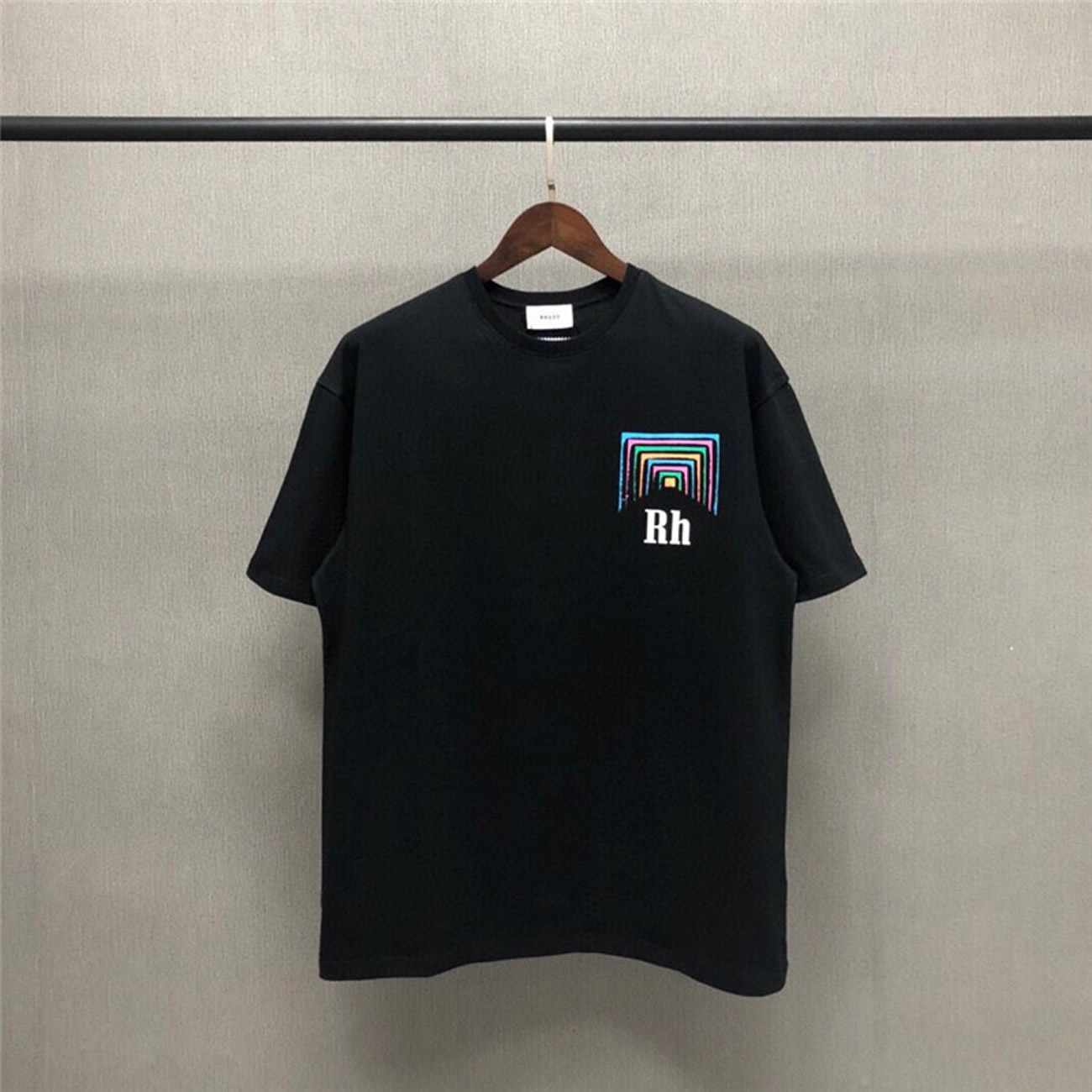 Rhude Loose T Shirts Men Top Cotton Horse Steed Print Short Sleev (5) - www.newkick.org