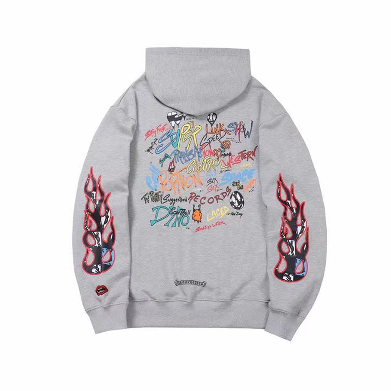 Chrome Hearts Matty Boy Brain Wave Hoodie Chrome Hearts Grey Ss21 (1) - www.newkick.org