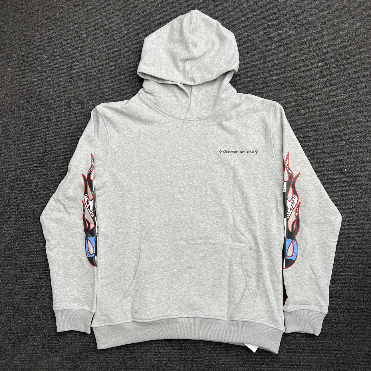 Chrome Hearts Matty Boy Brain Wave Hoodie Chrome Hearts Grey Ss21 (5) - www.newkick.org