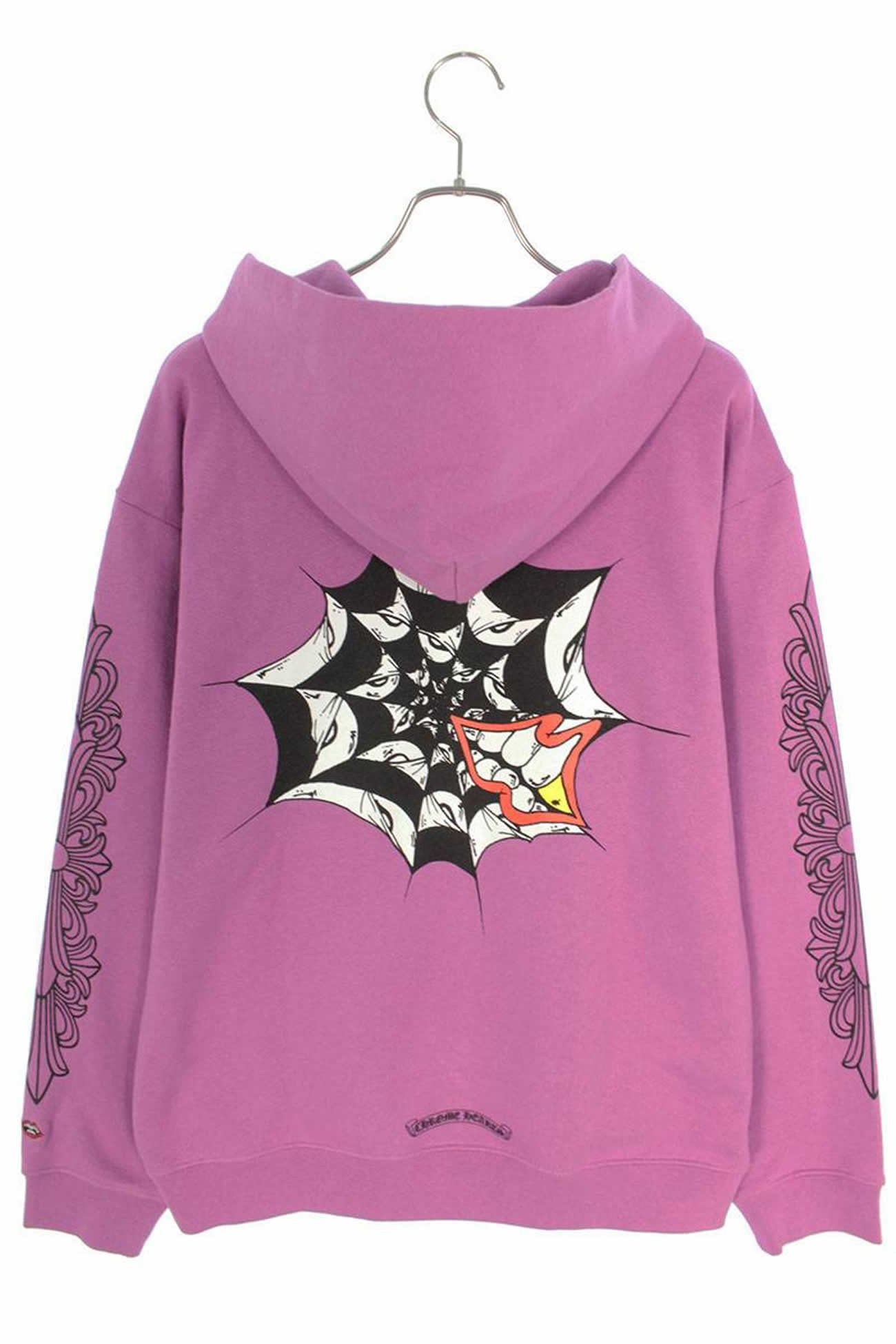 Chrome Hearts Matty Boy Spider Web Hoodie Purple Ss21 (5) - www.newkick.org