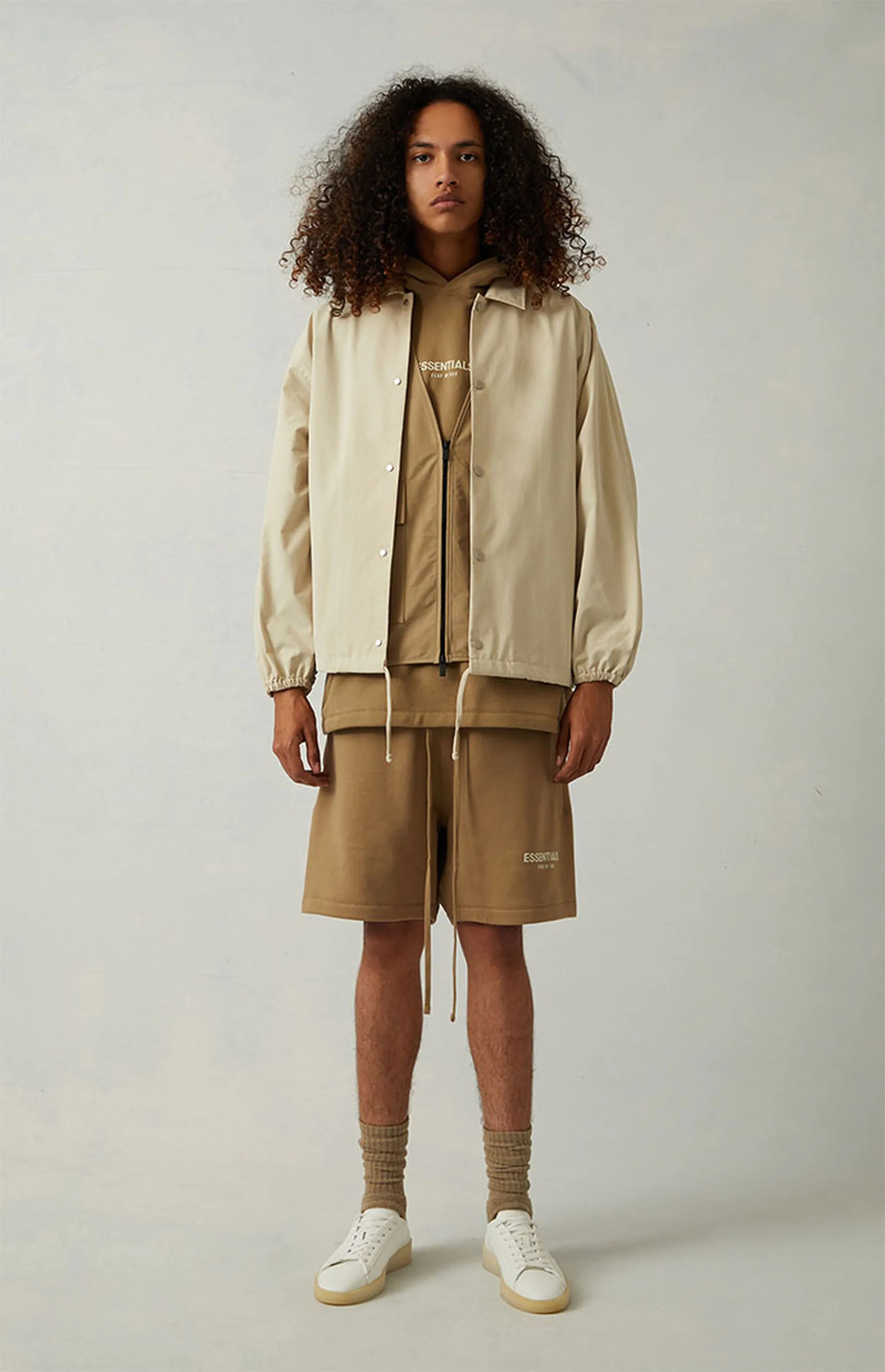 Fear Of God Essentials 1977 Coaches Jacket Iron Oak (14) - www.newkick.org Fear Of God Essentials 1977 Coaches Jacket Iron Oak (14) - www.newkick.org